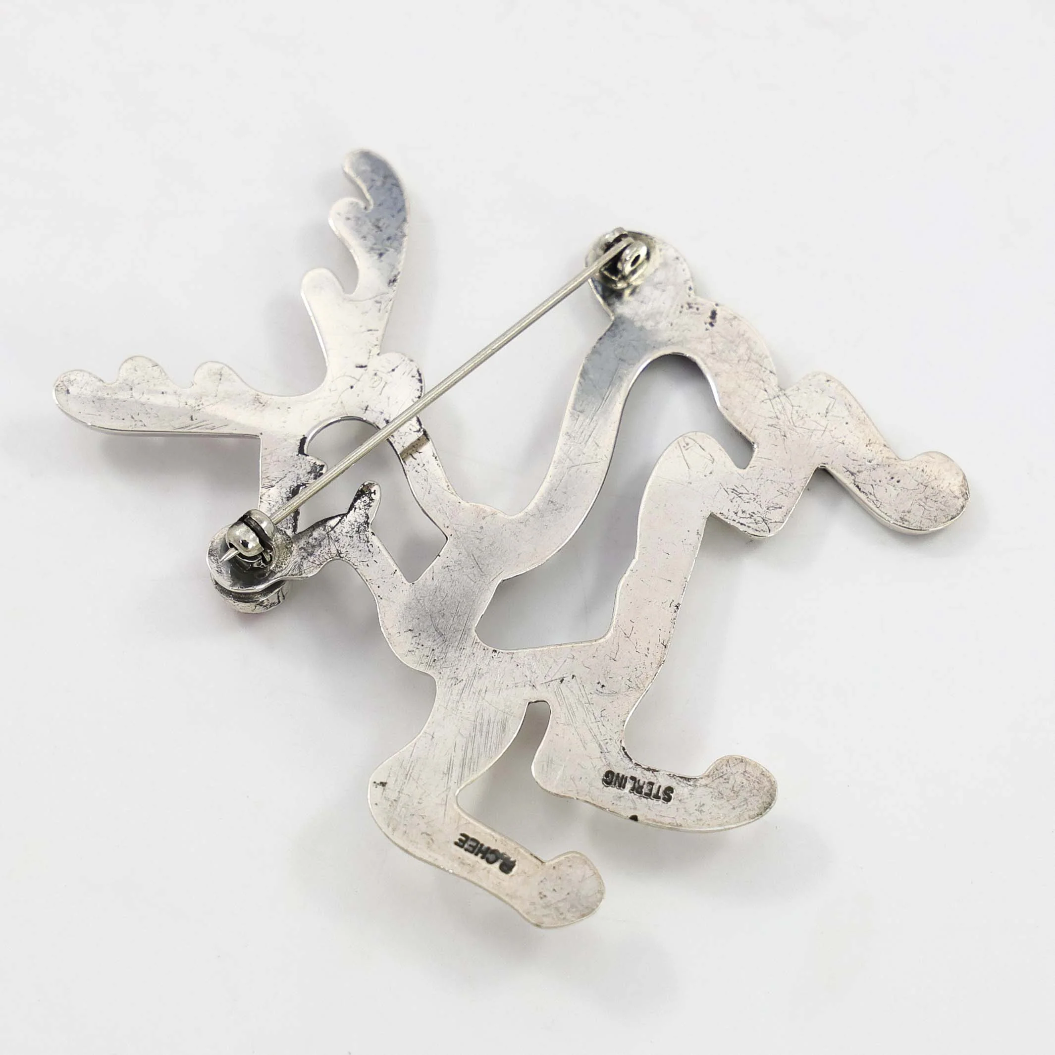 Coral Reindeer Pin - Image 3