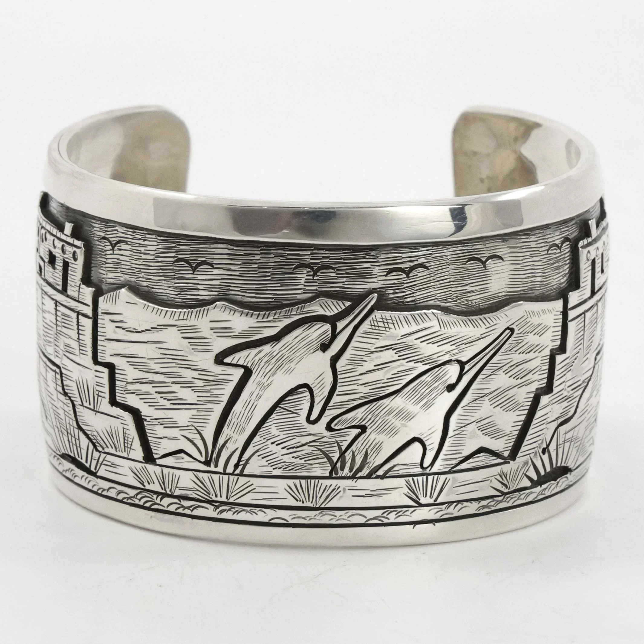 “Dolphins in the Desert” Cuff - Image 2