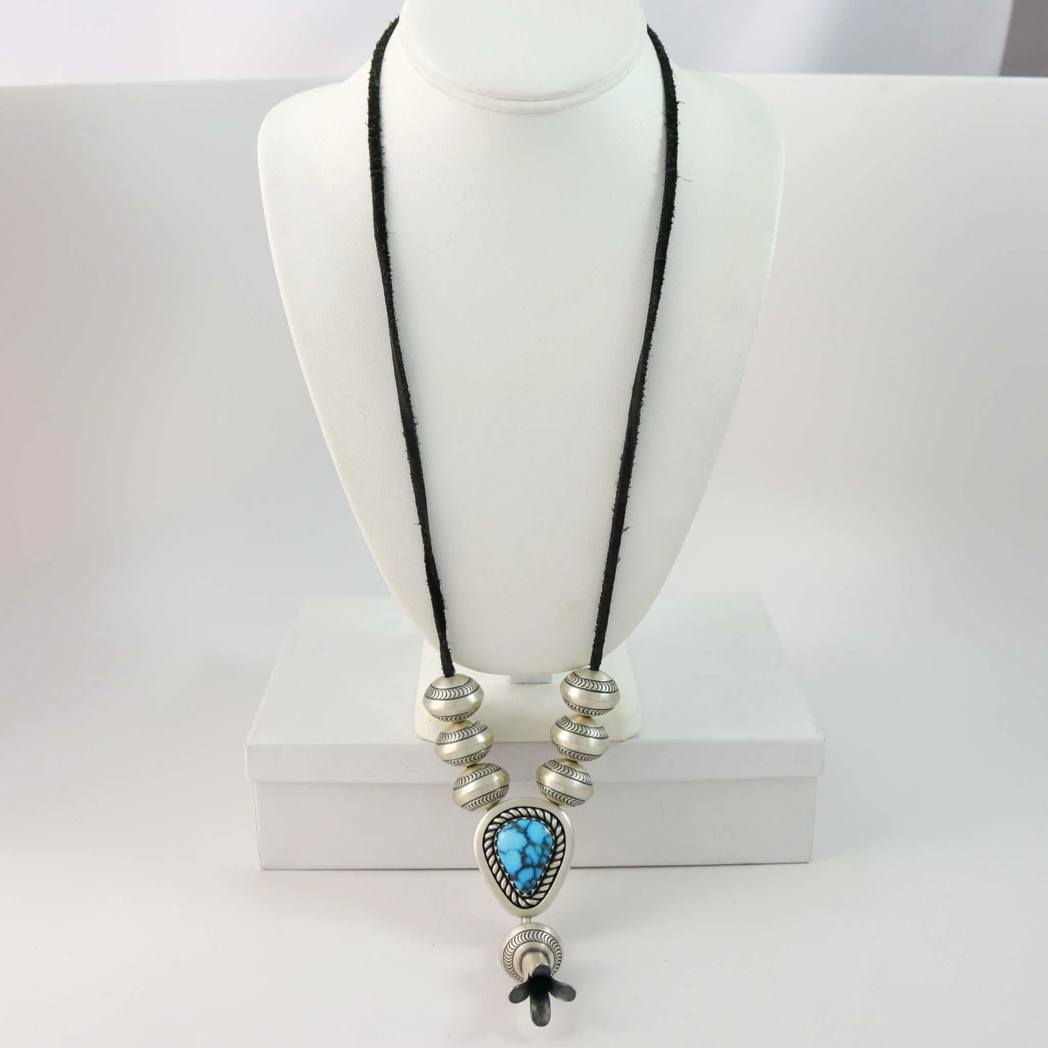Egyptian Turquoise Squash Pendant - Image 3