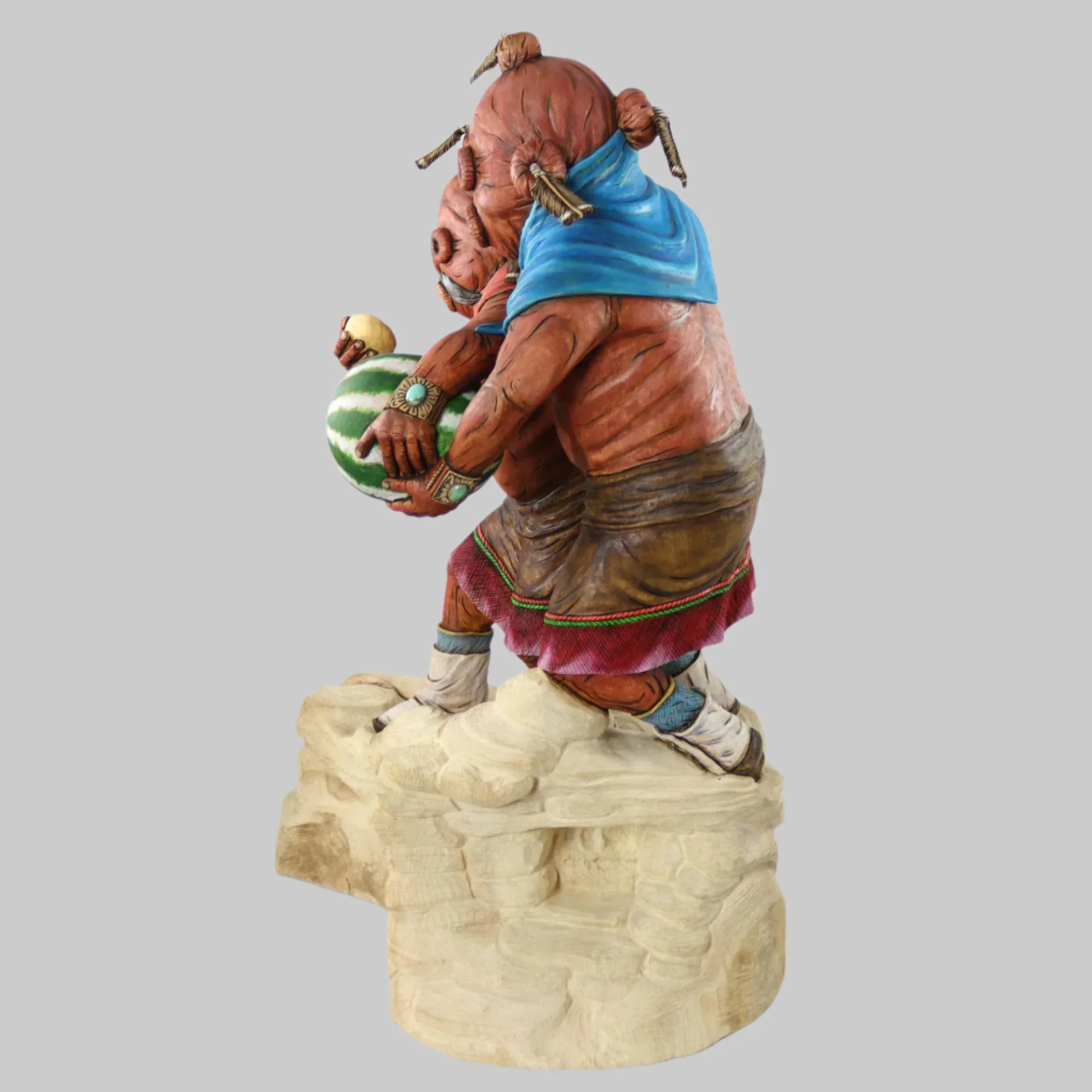 Father and Son Mudhead Kachina - Image 5