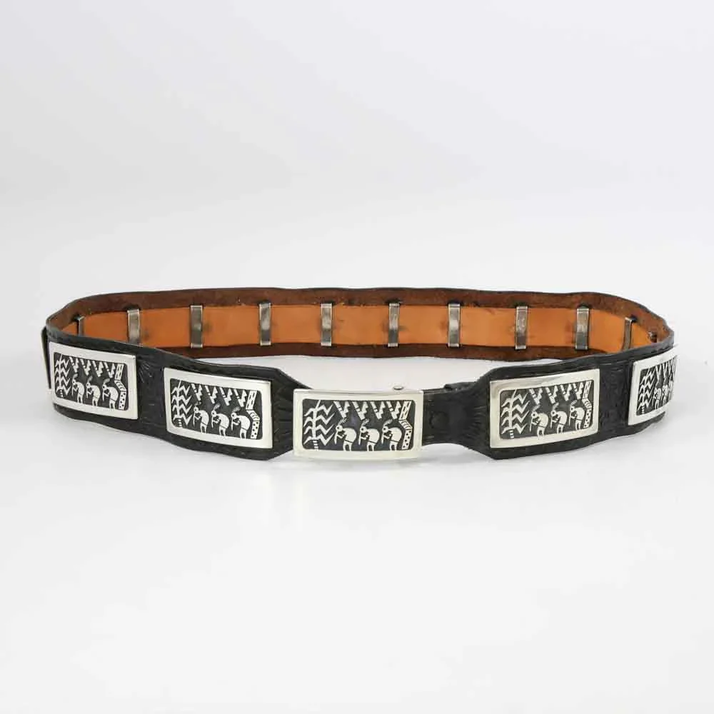 Flute Player Concho Belt