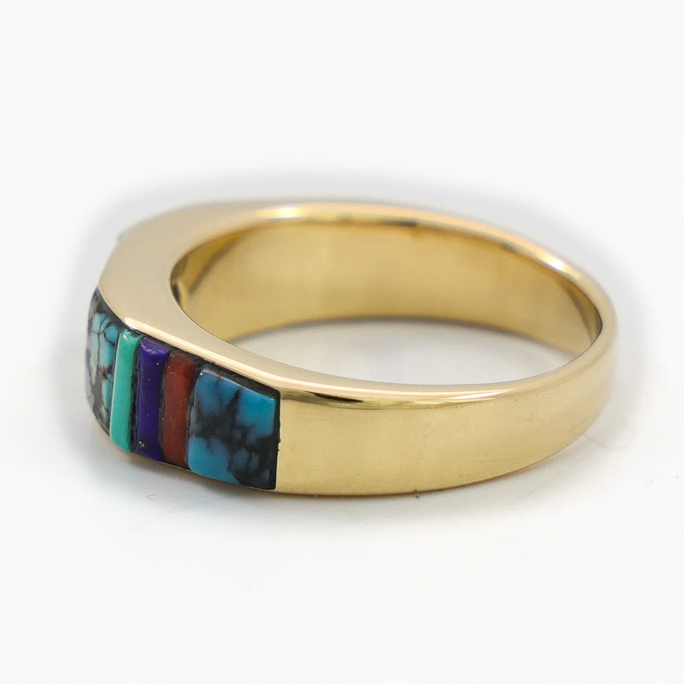 Gold and Diamond Inlay Ring - Image 4