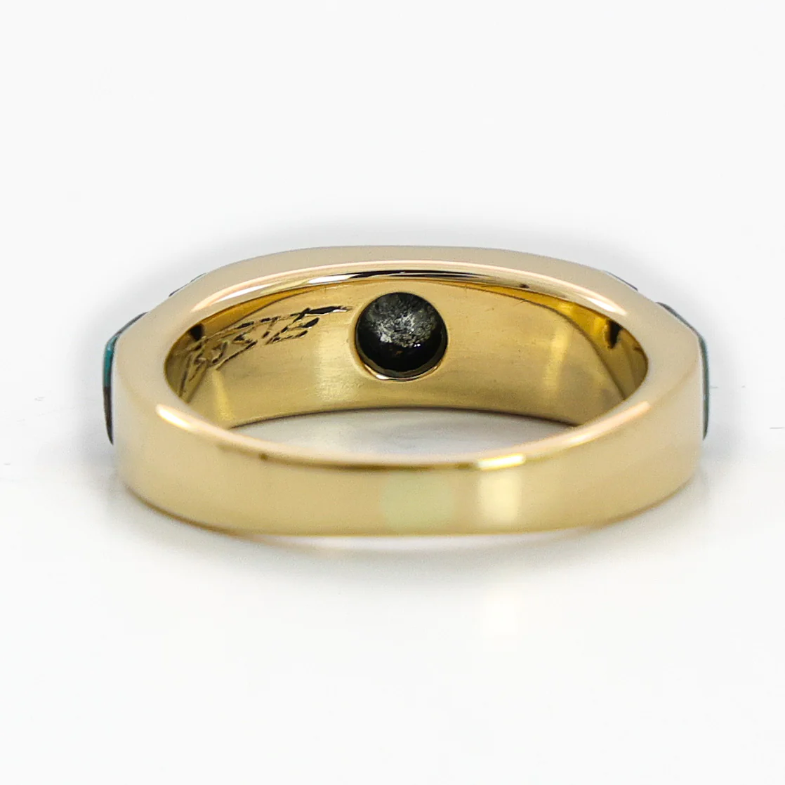 Gold and Diamond Inlay Ring - Image 6