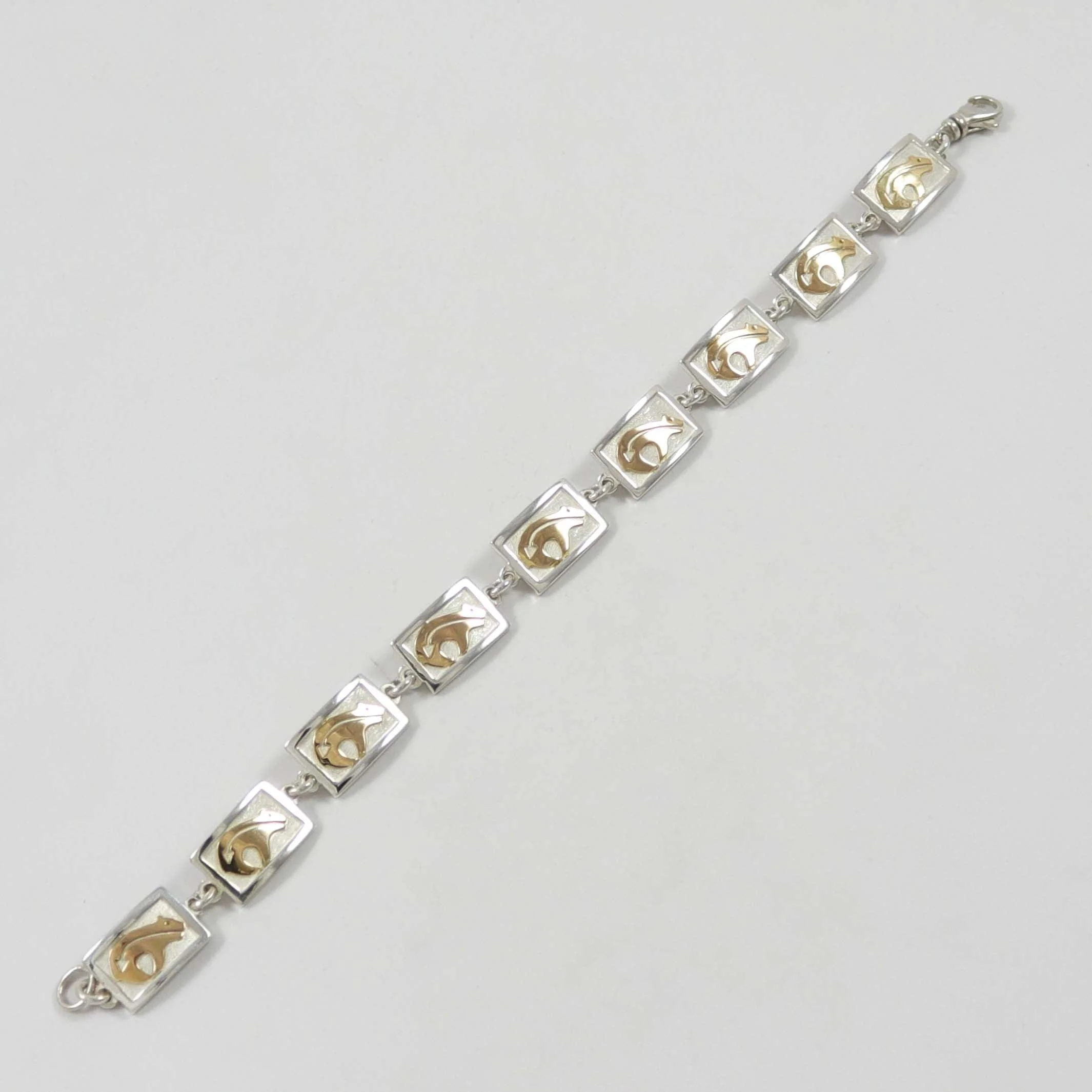 Gold and Silver Bear Bracelet - Image 2