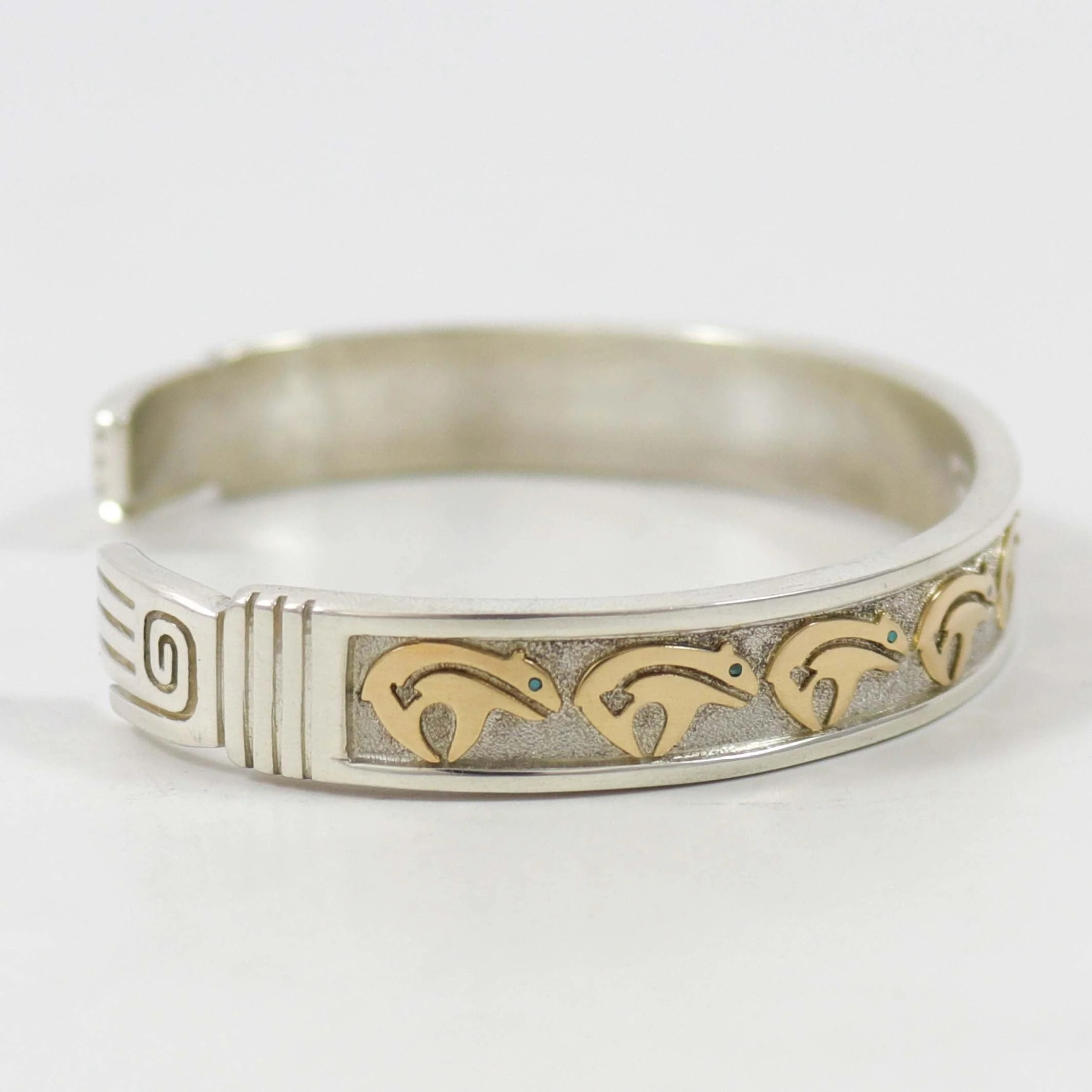 Gold and Silver Bear Cuff - Image 5