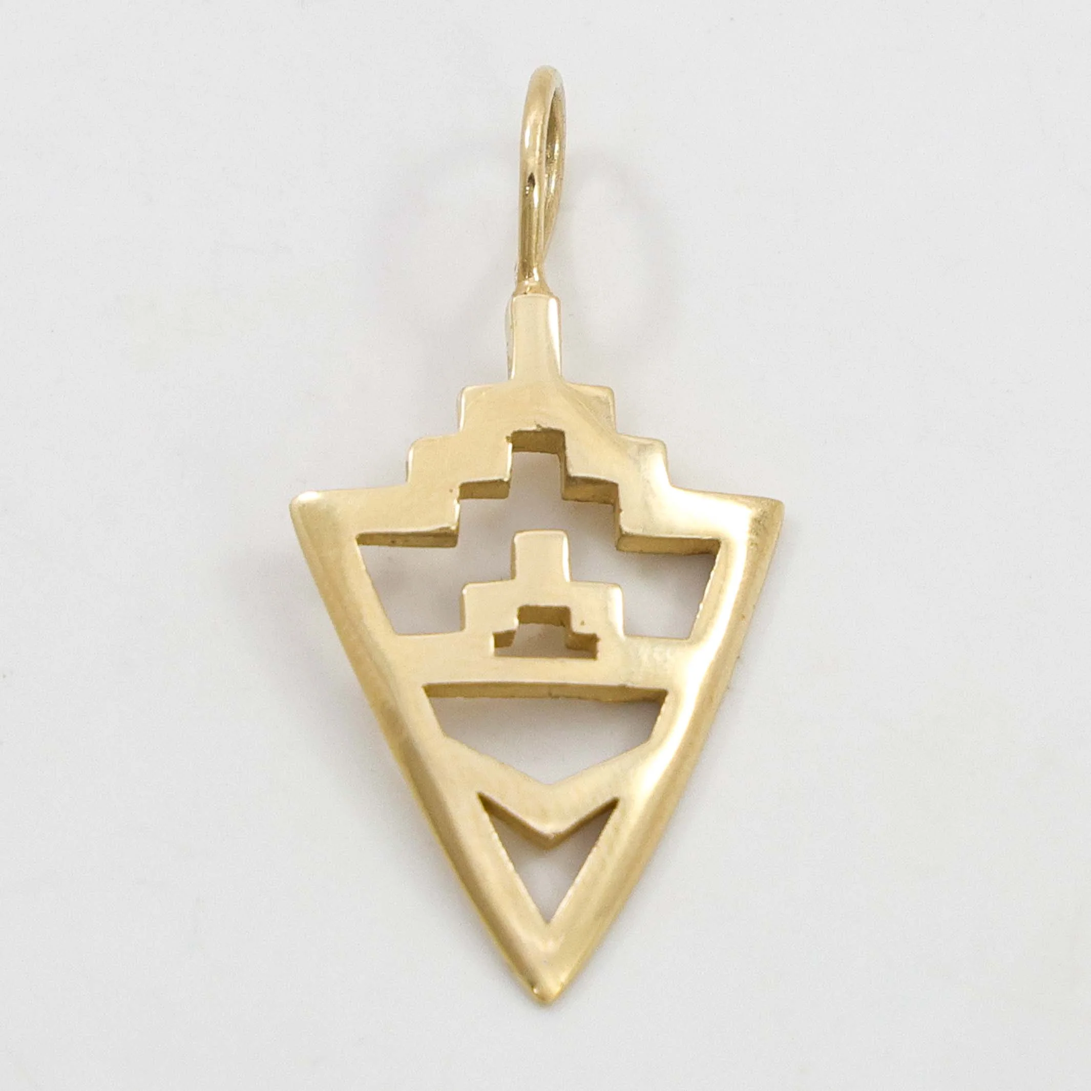 Gold Arrowhead Pendant