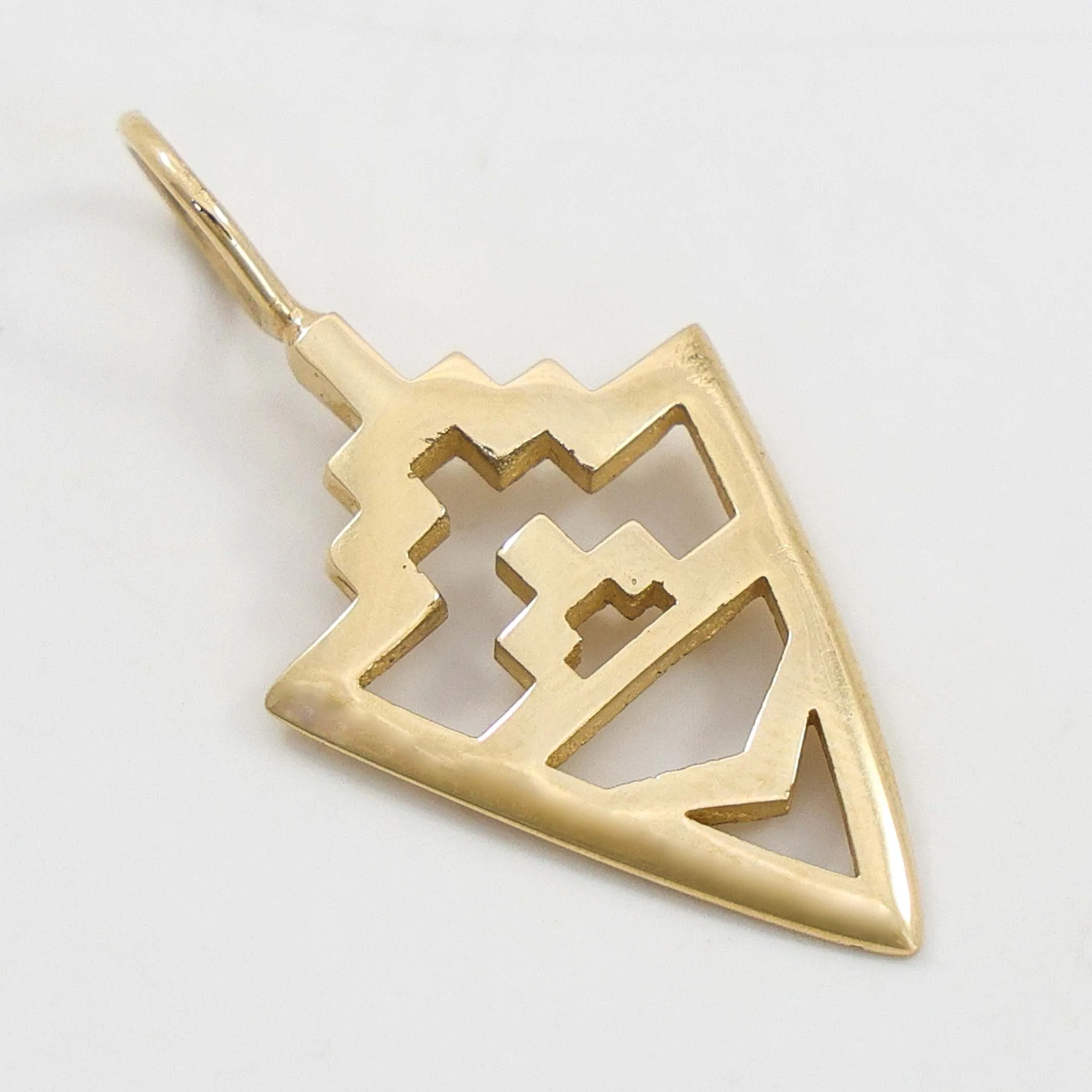 Gold Arrowhead Pendant - Image 2