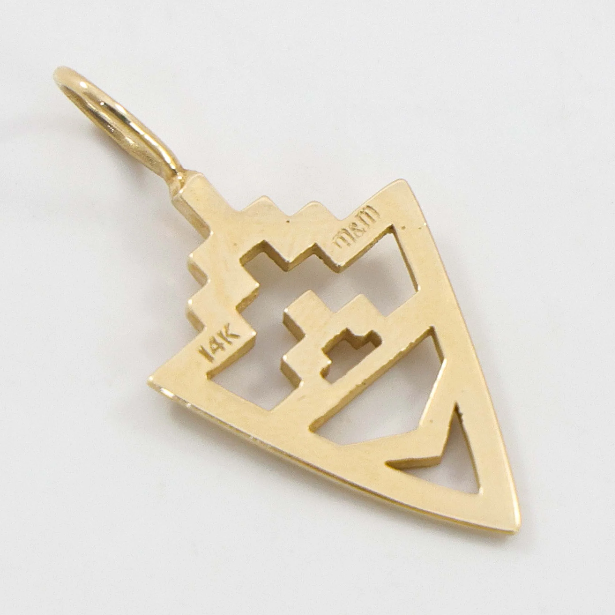 Gold Arrowhead Pendant - Image 3