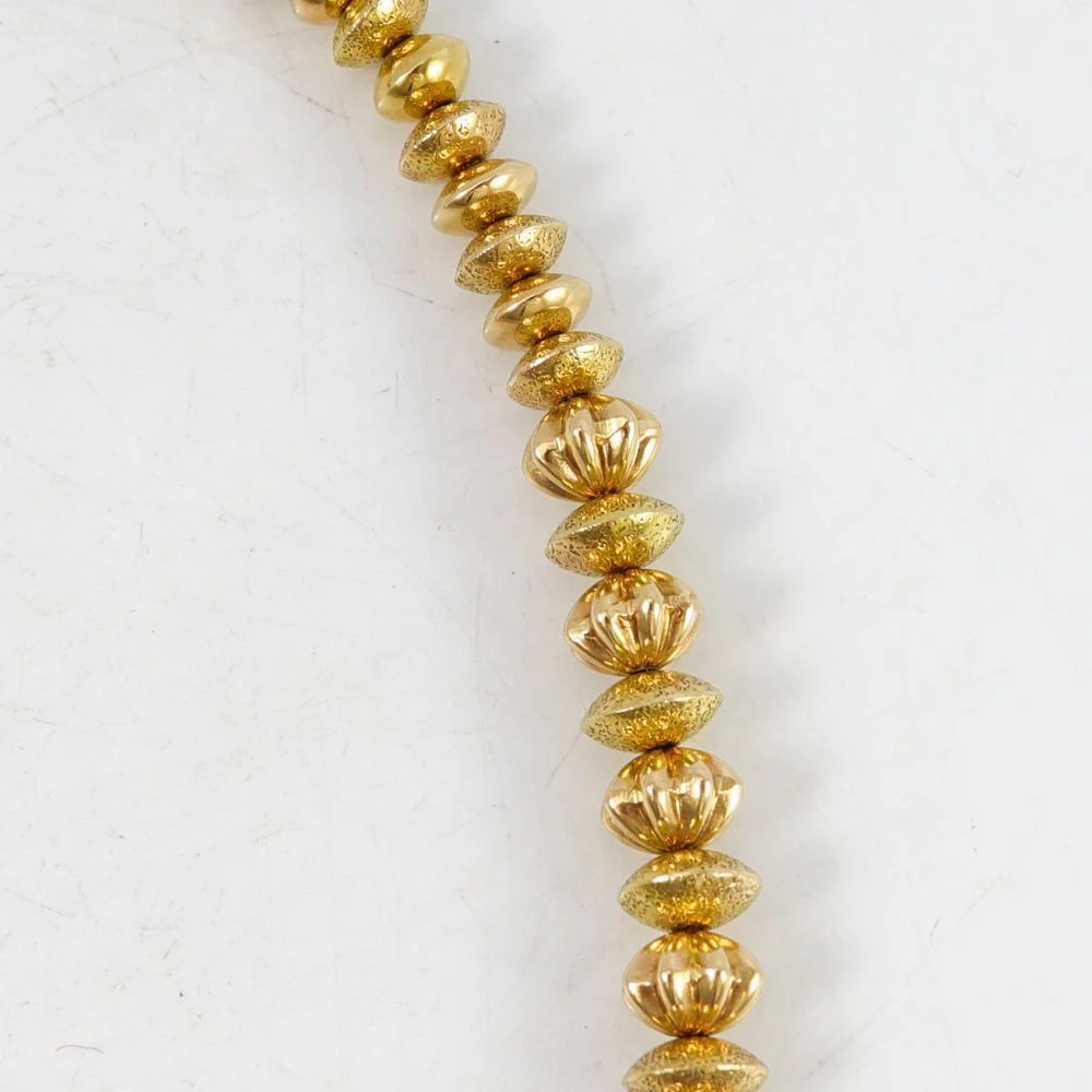 14k Gold Navajo Pearl Necklace - Image 13