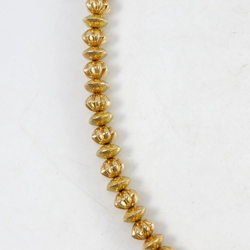 14k Gold Navajo Pearl Necklace - Image 14