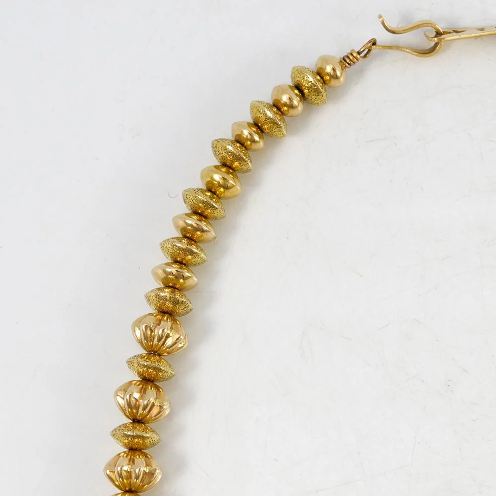 14k Gold Navajo Pearl Necklace - Image 15