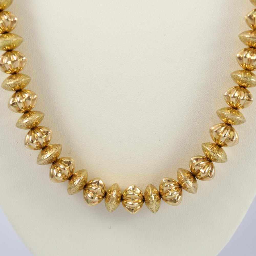 14k Gold Navajo Pearl Necklace - Image 3