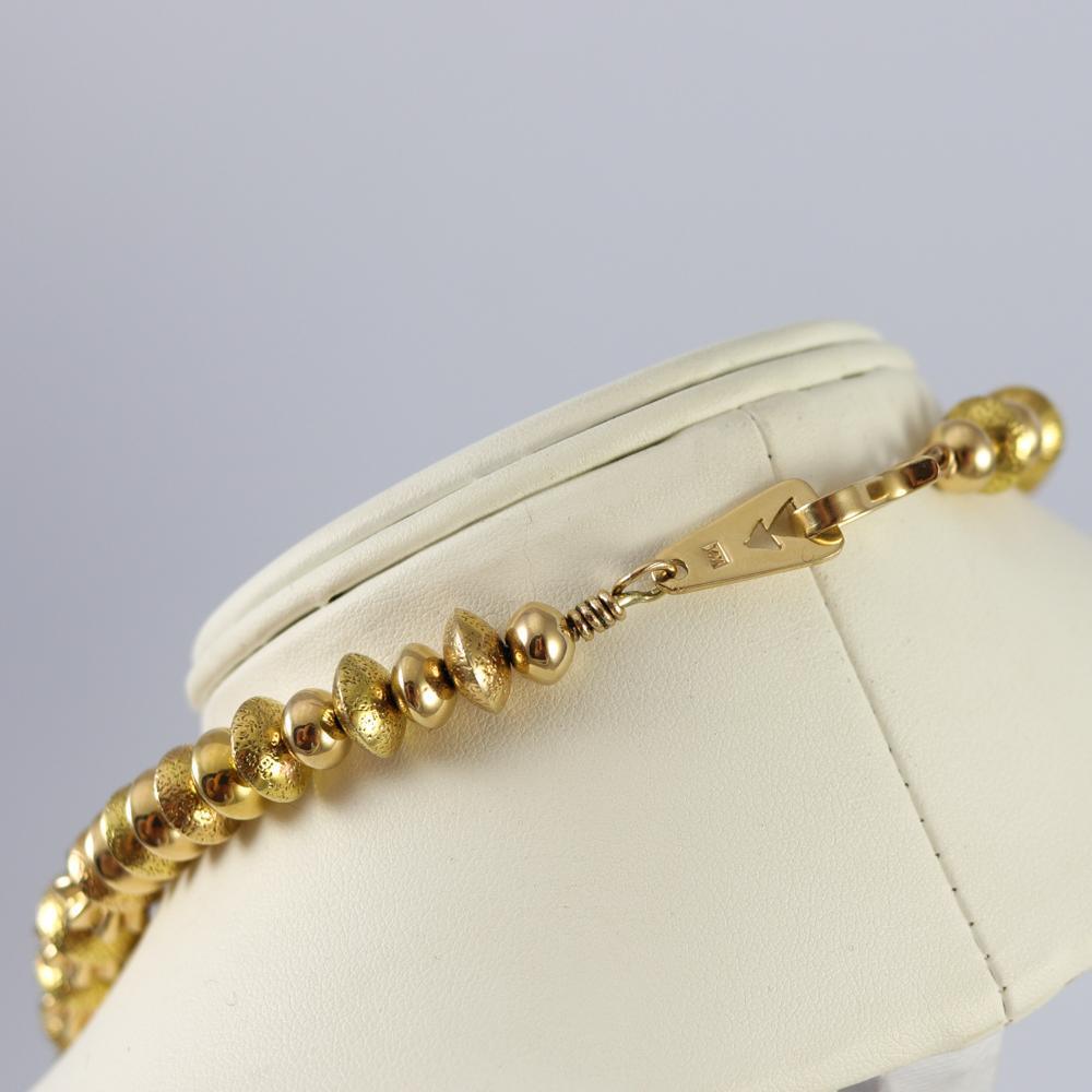 14k Gold Navajo Pearl Necklace - Image 9
