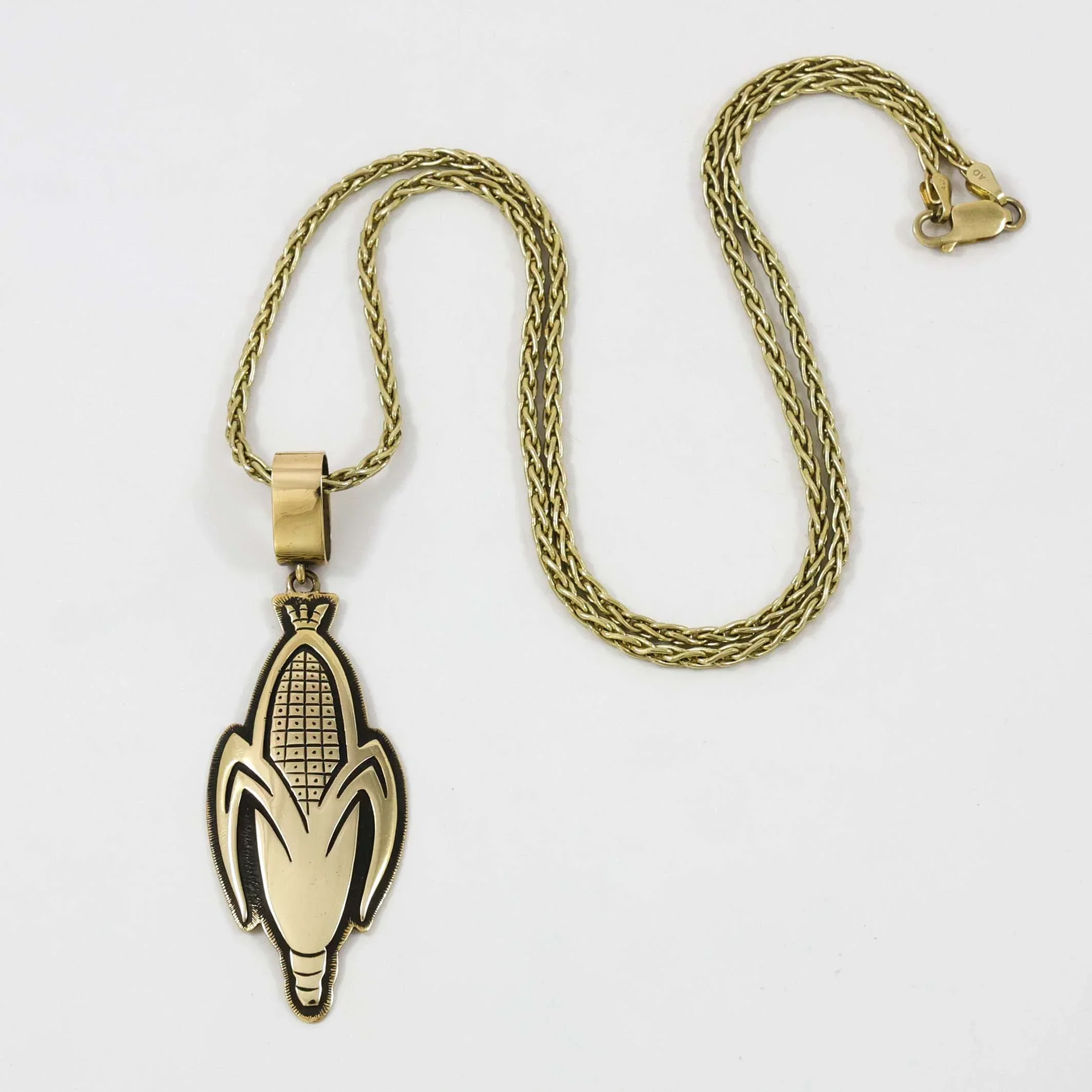 Gold Corn Pendant - Image 2