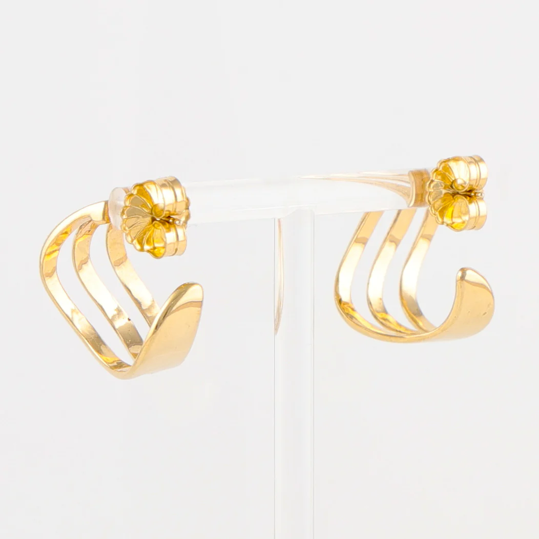 Gold Hoop Earrings - Image 4