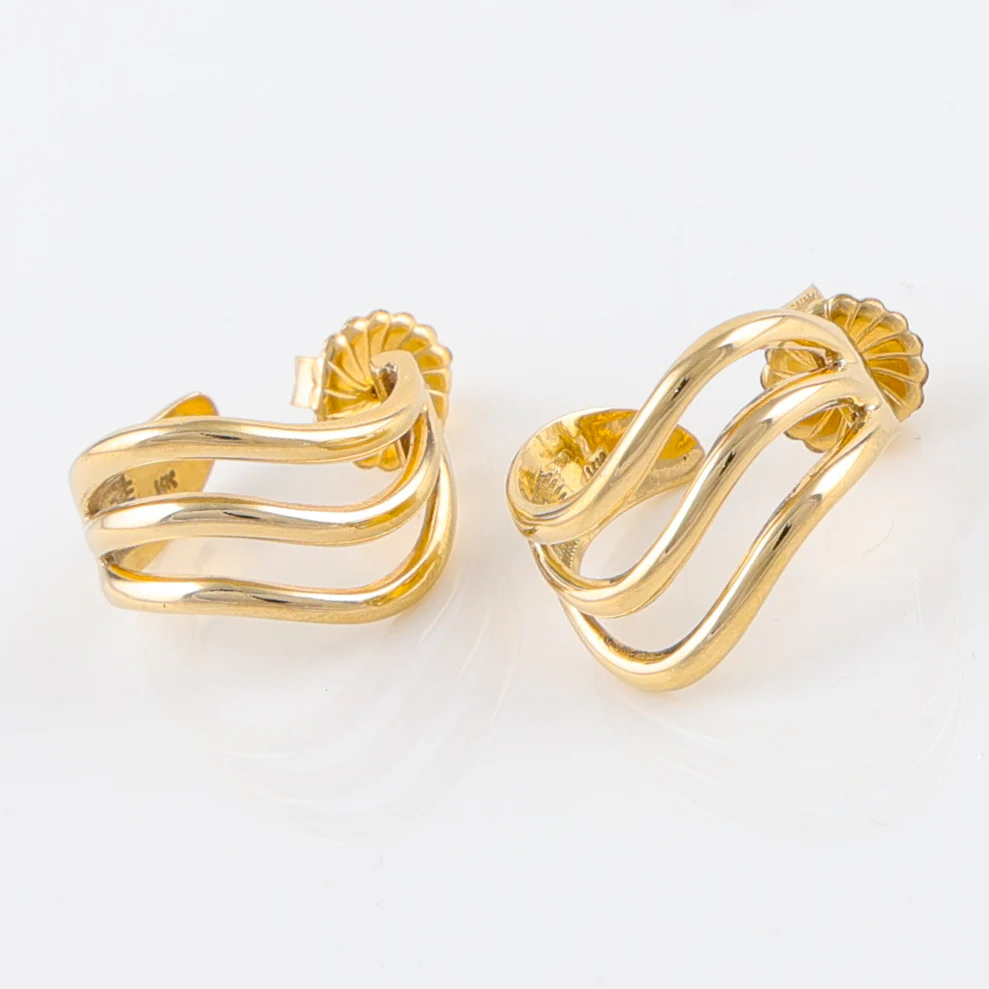 Gold Hoop Earrings - Image 7