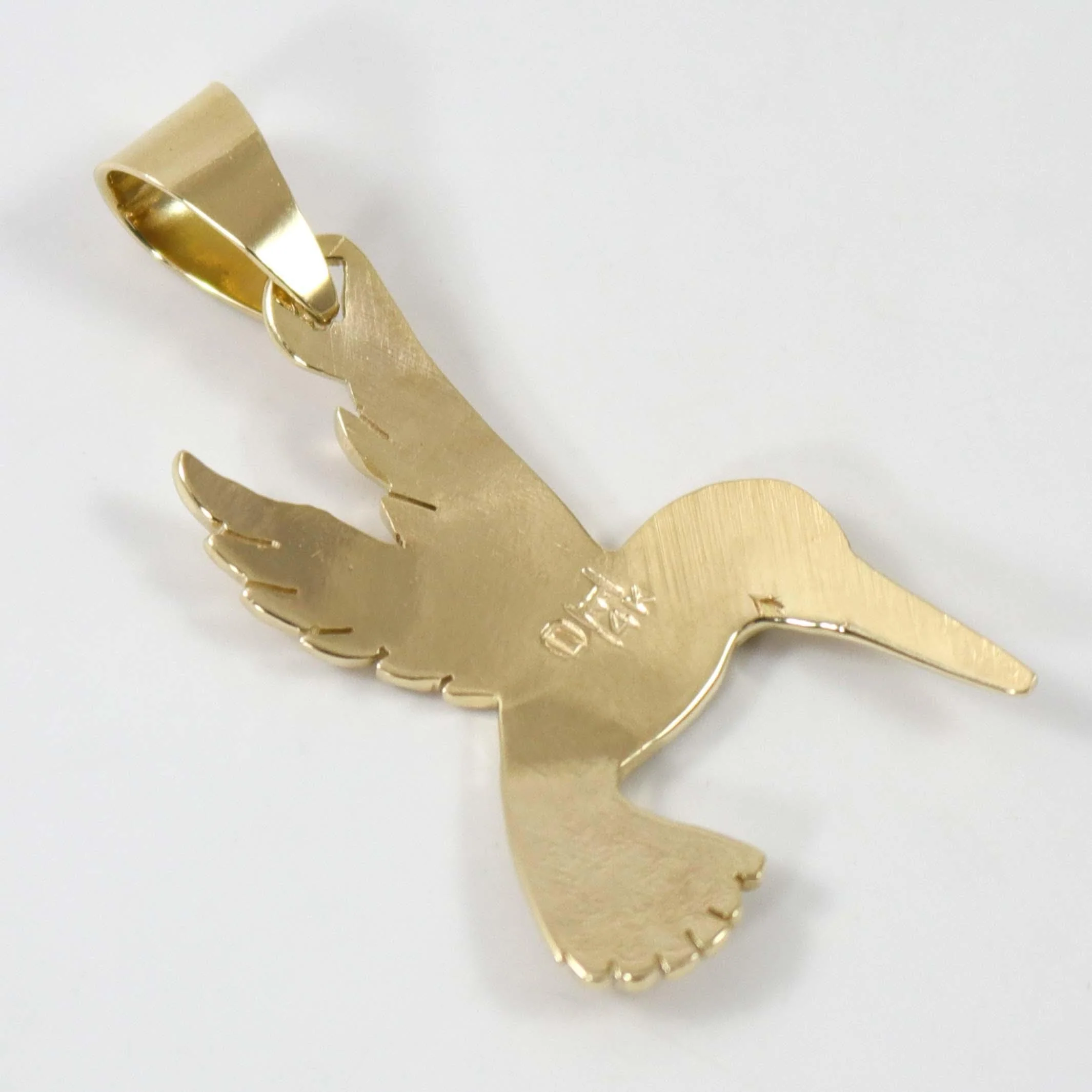 Gold Hummingbird Pendant - Image 3