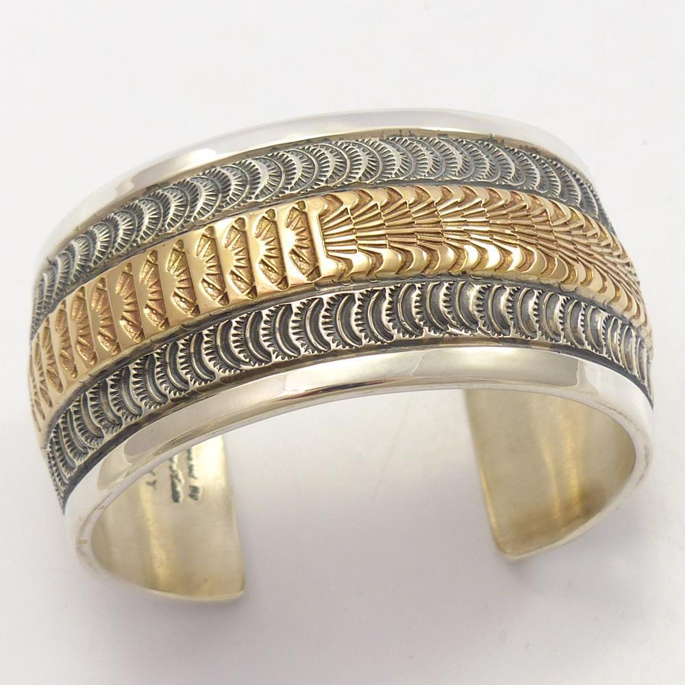 Gold on Silver Cuff