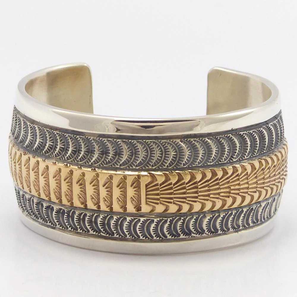 Gold on Silver Cuff - Image 2