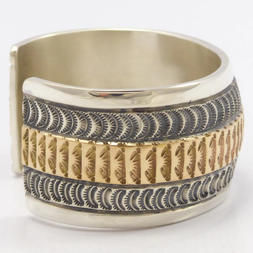 Gold on Silver Cuff - Image 3