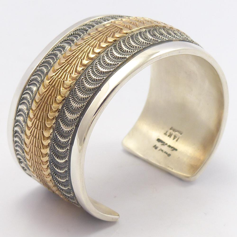 Gold on Silver Cuff - Image 7