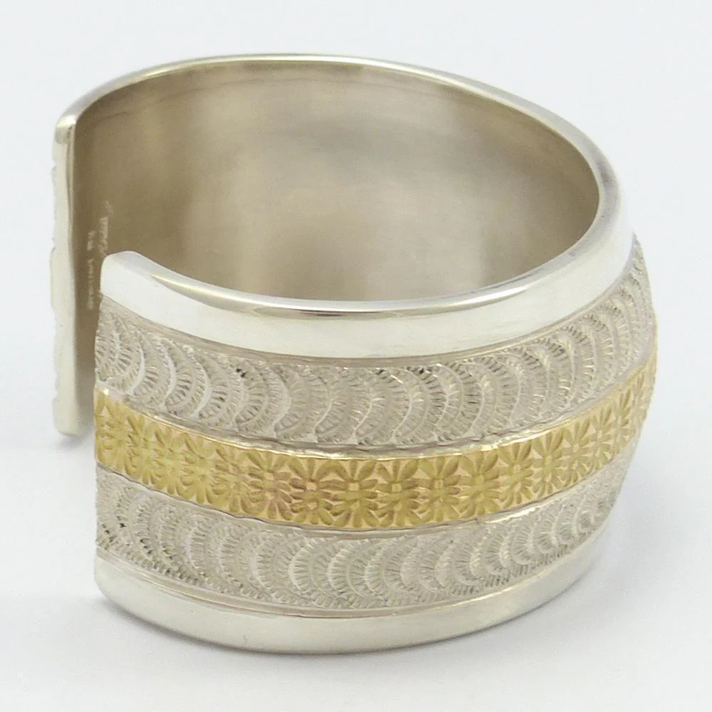 Gold on Silver Cuff - Image 3