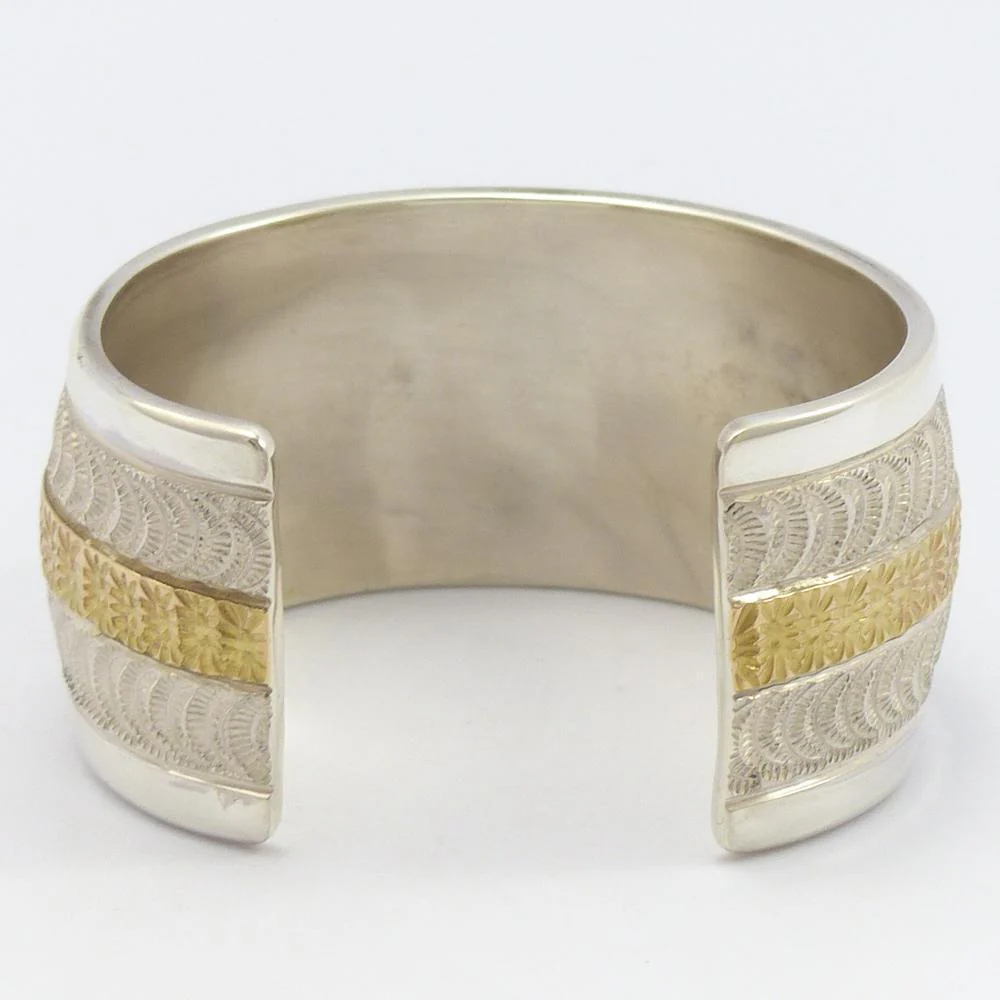 Gold on Silver Cuff - Image 4
