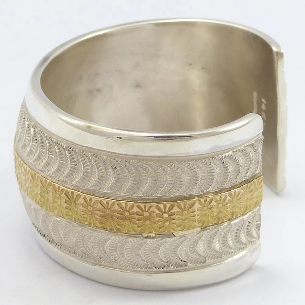 Gold on Silver Cuff - Image 5