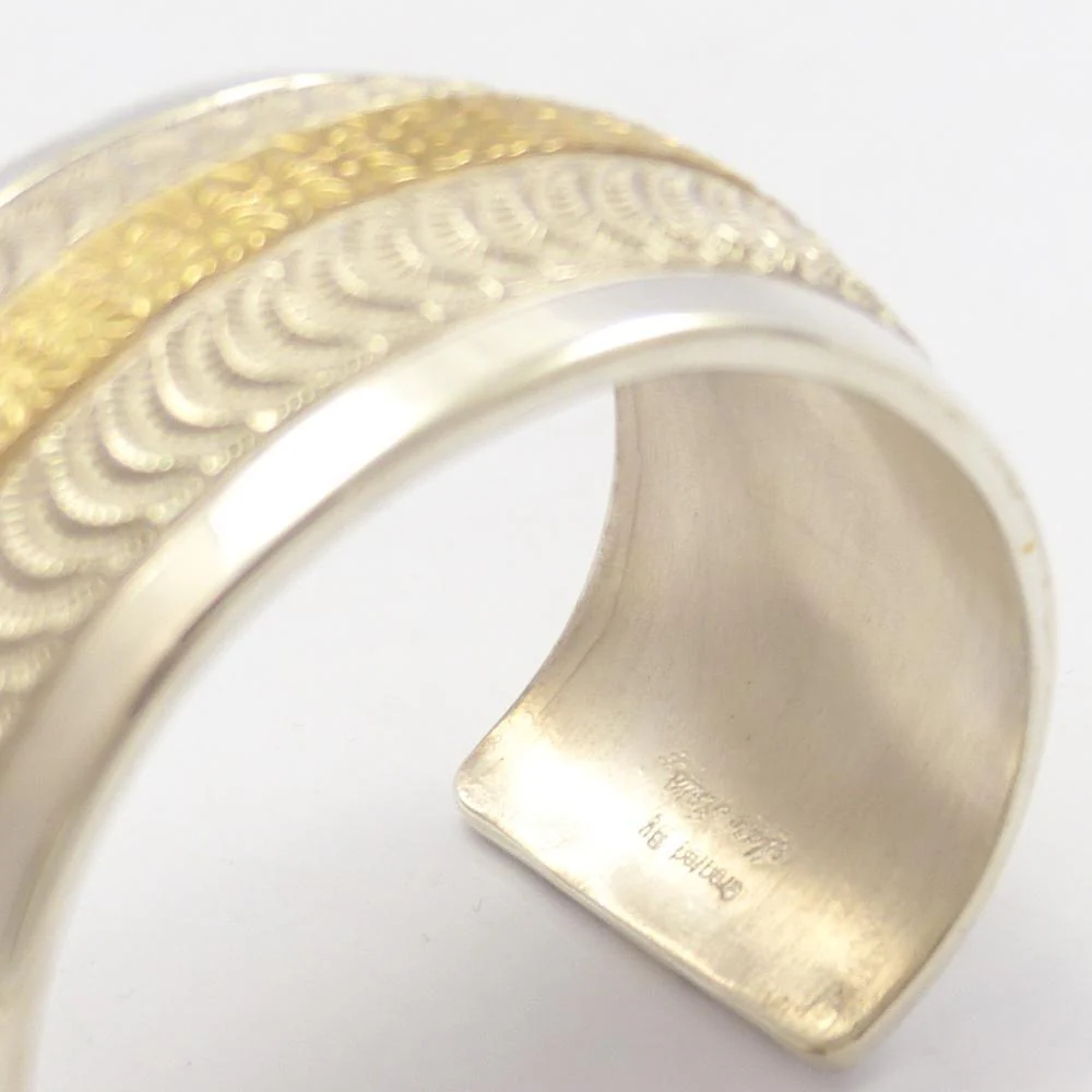 Gold on Silver Cuff - Image 7