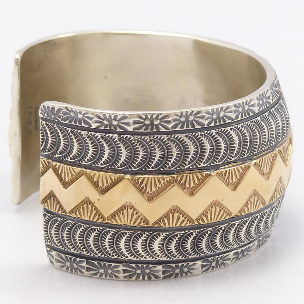 Gold on Silver Cuff - Image 3