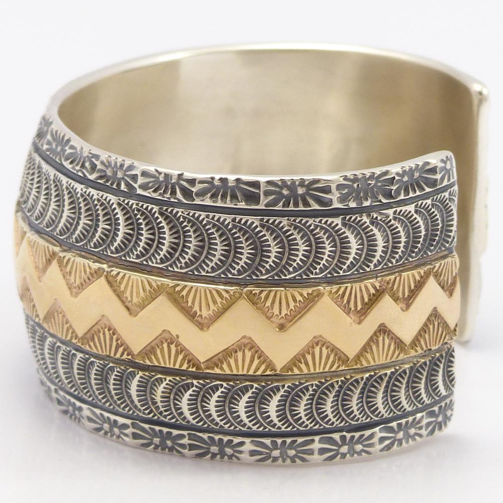 Gold on Silver Cuff - Image 5