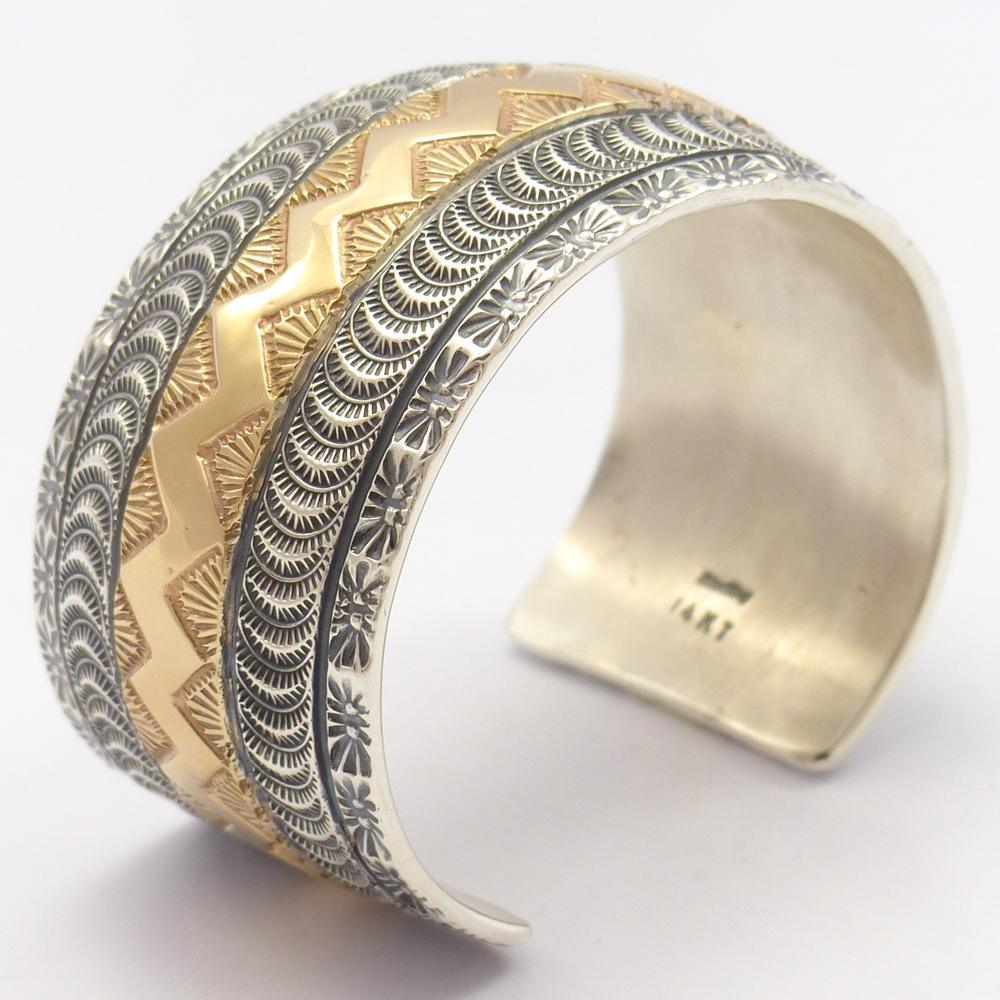 Gold on Silver Cuff - Image 7
