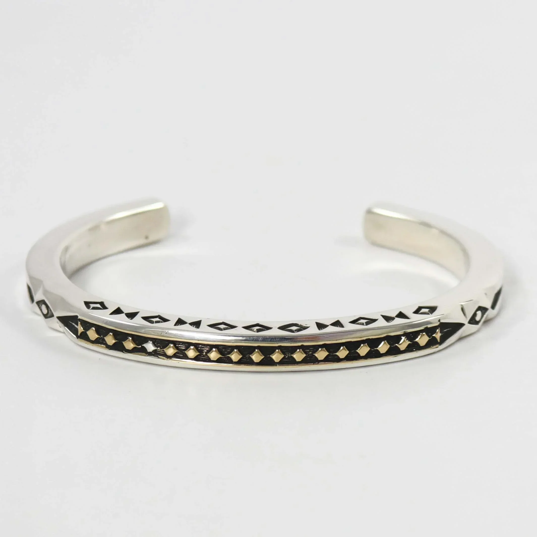 Gold on Silver Cuff