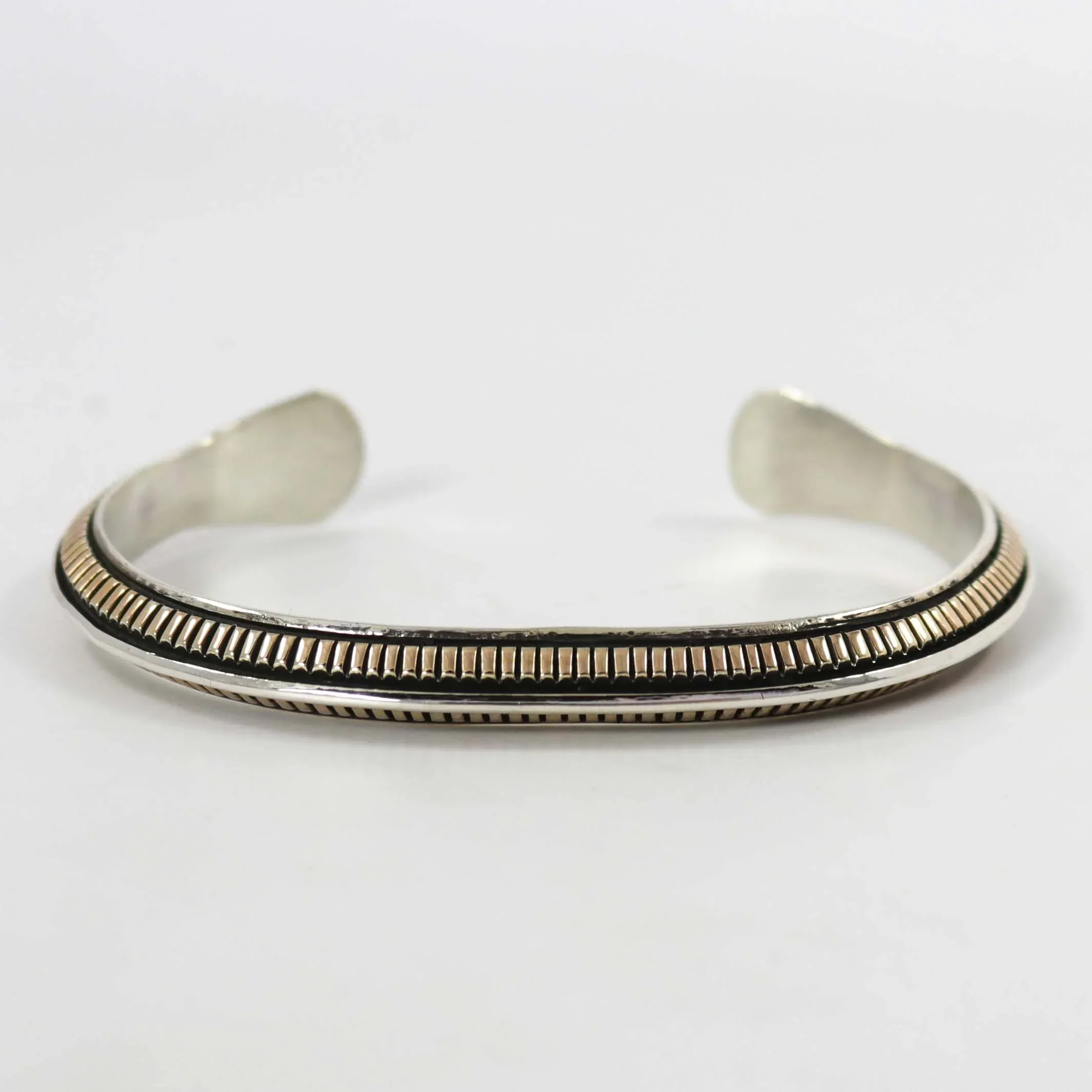 Gold on Silver Cuff