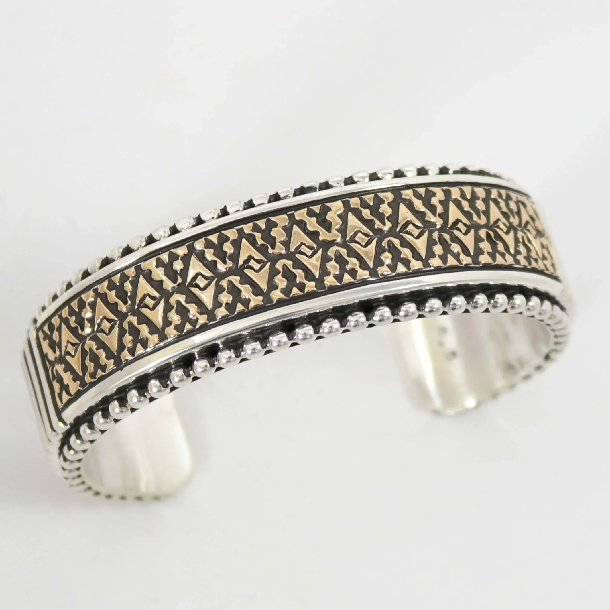 Gold on Silver Cuff