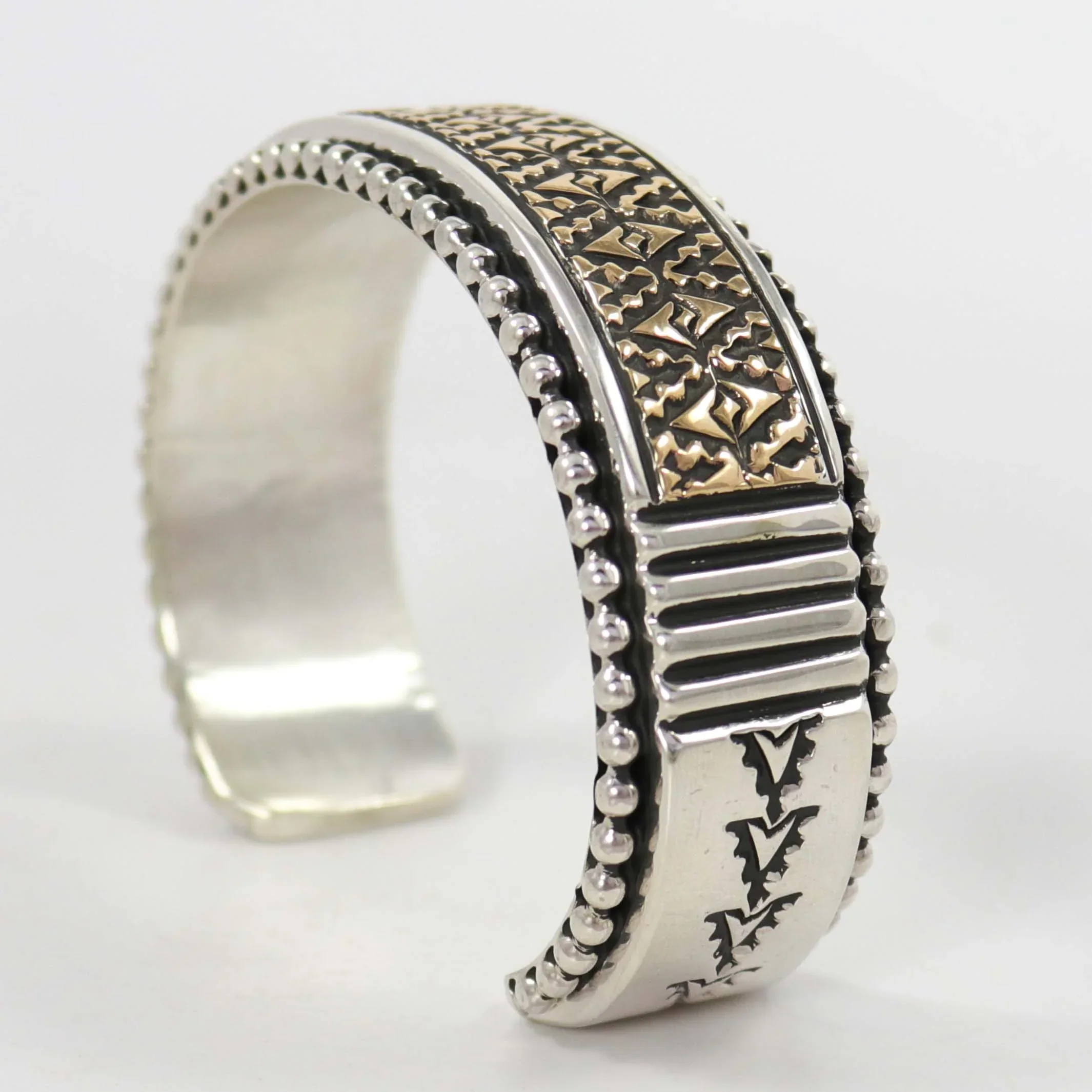 Gold on Silver Cuff - Image 3