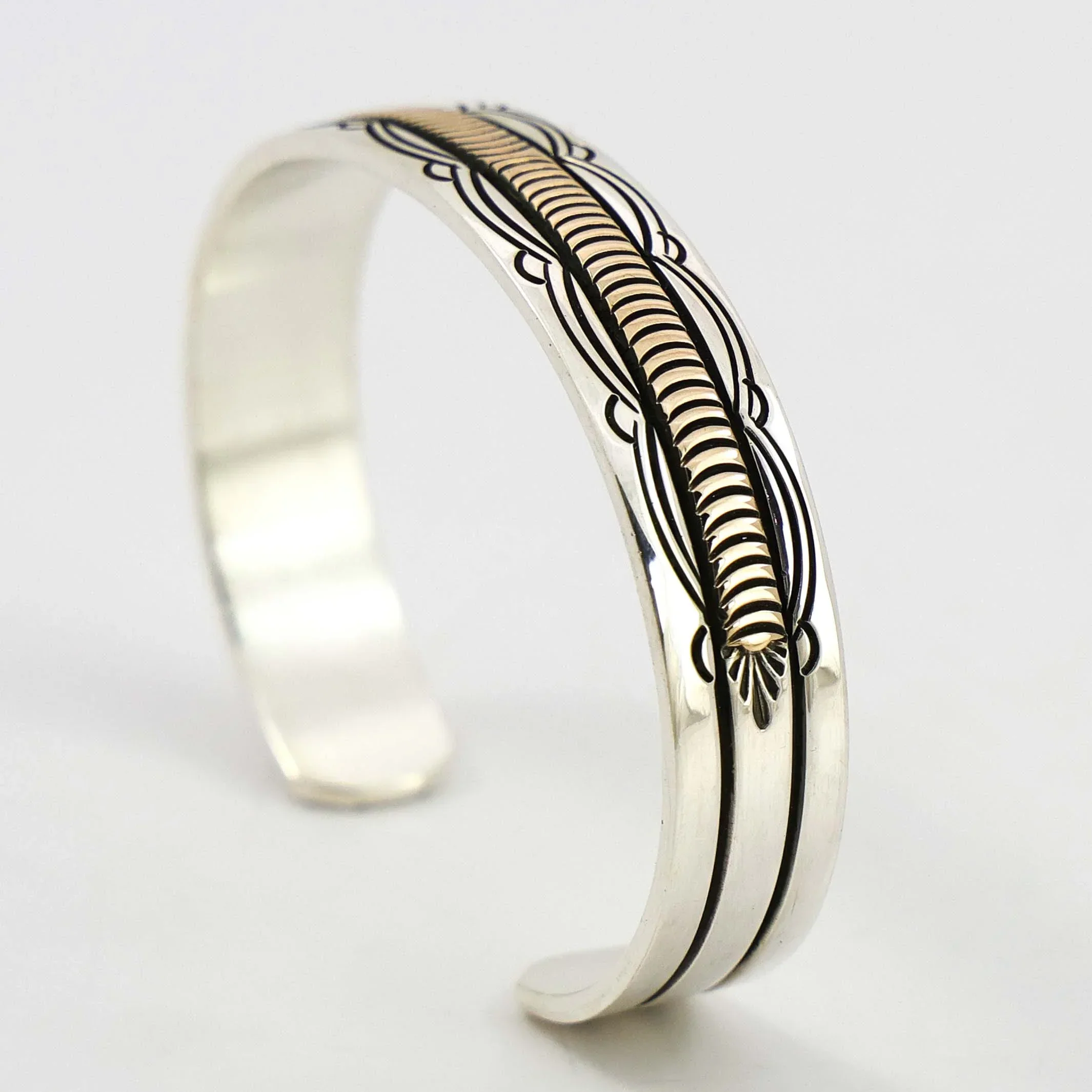Gold on Silver Cuff - Image 3