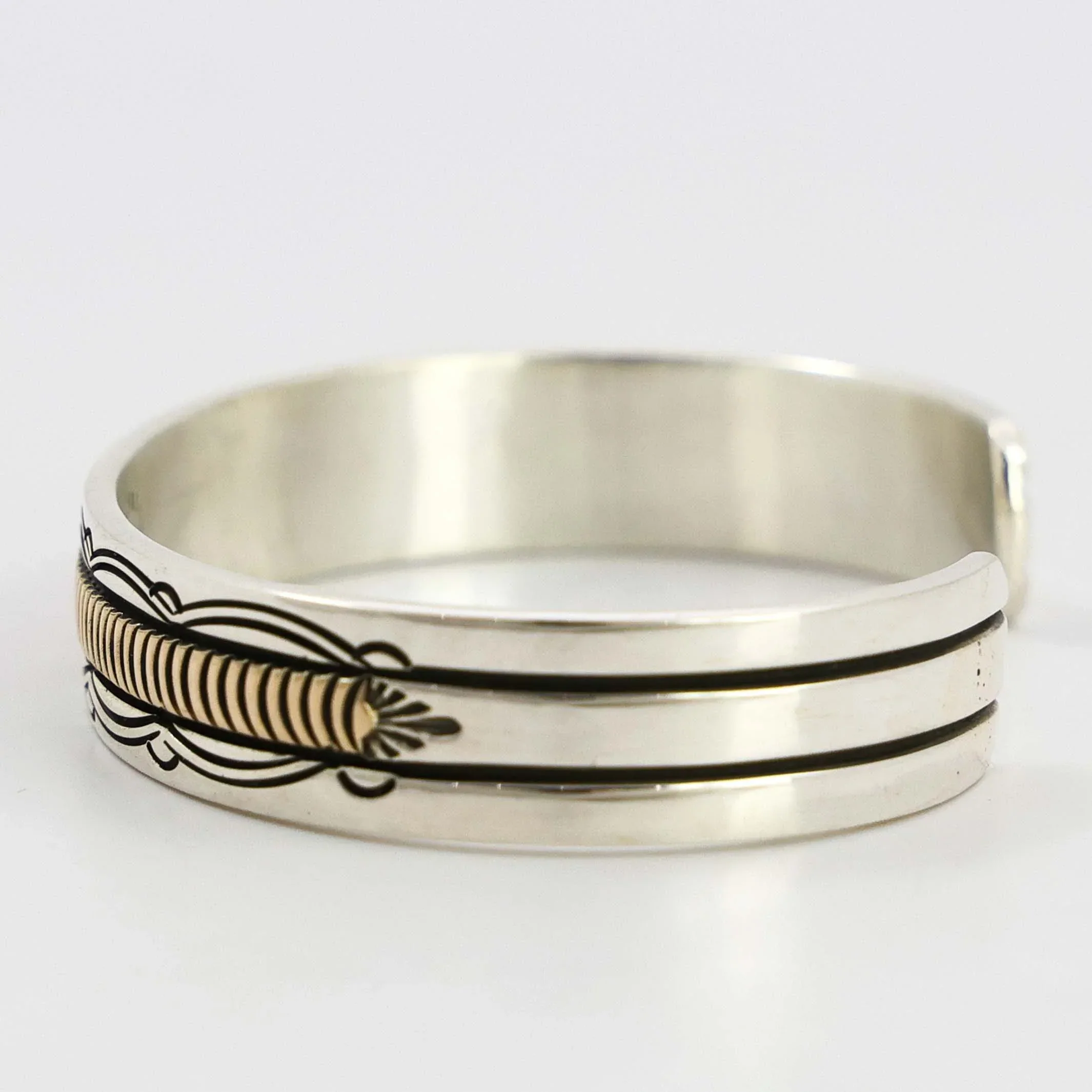 Gold on Silver Cuff - Image 4