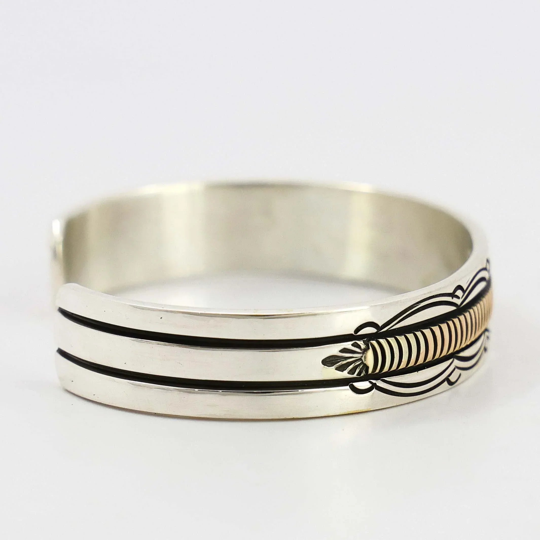 Gold on Silver Cuff - Image 5