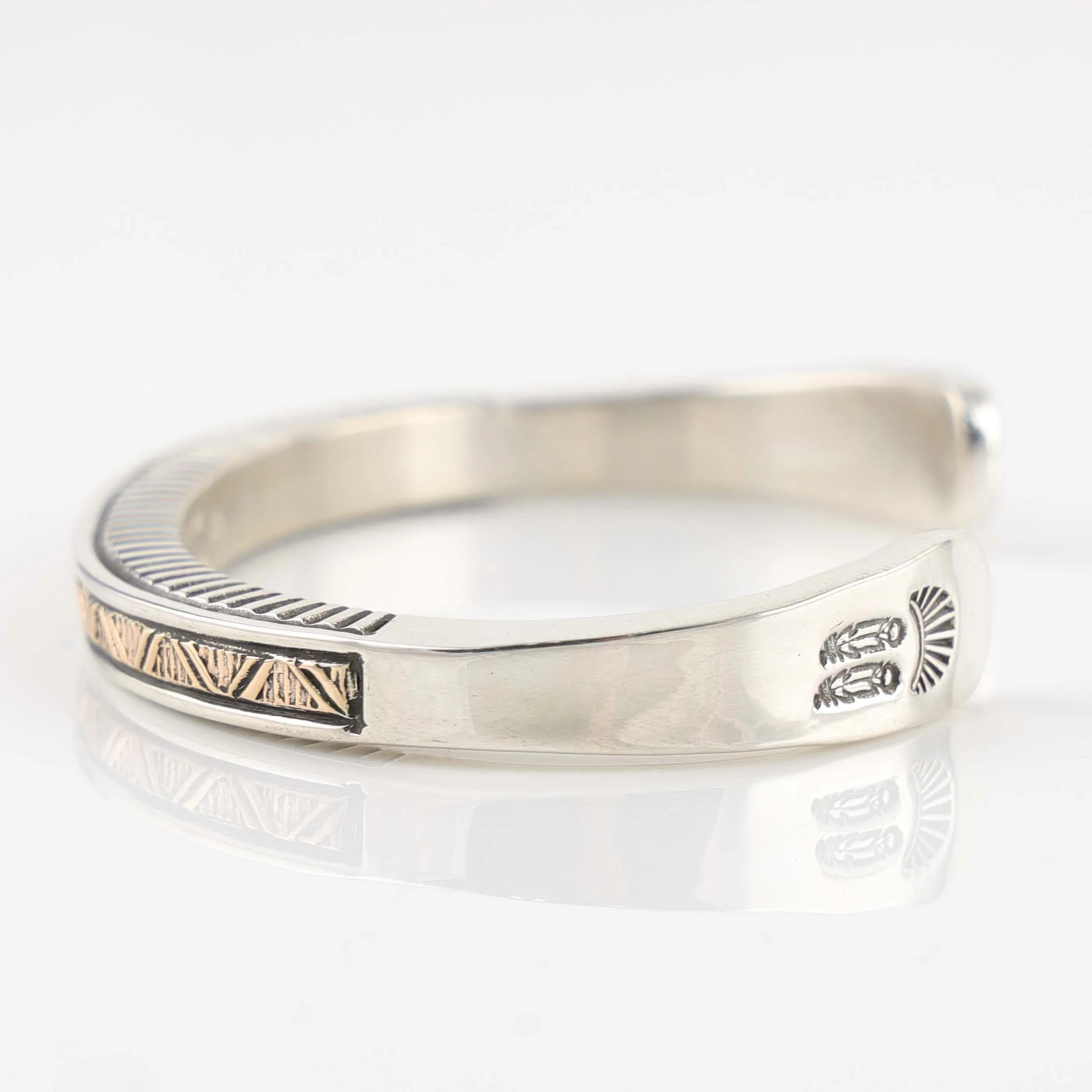 Gold on Silver Cuff - Image 2