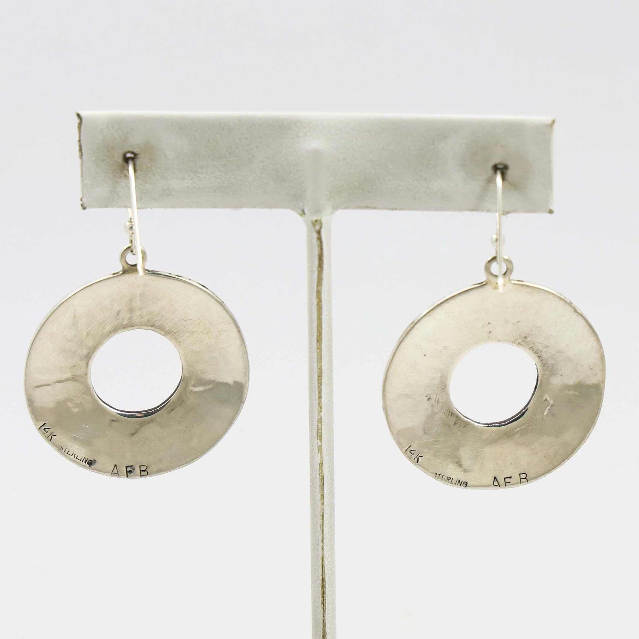 Gold on Silver Earrings - Image 2