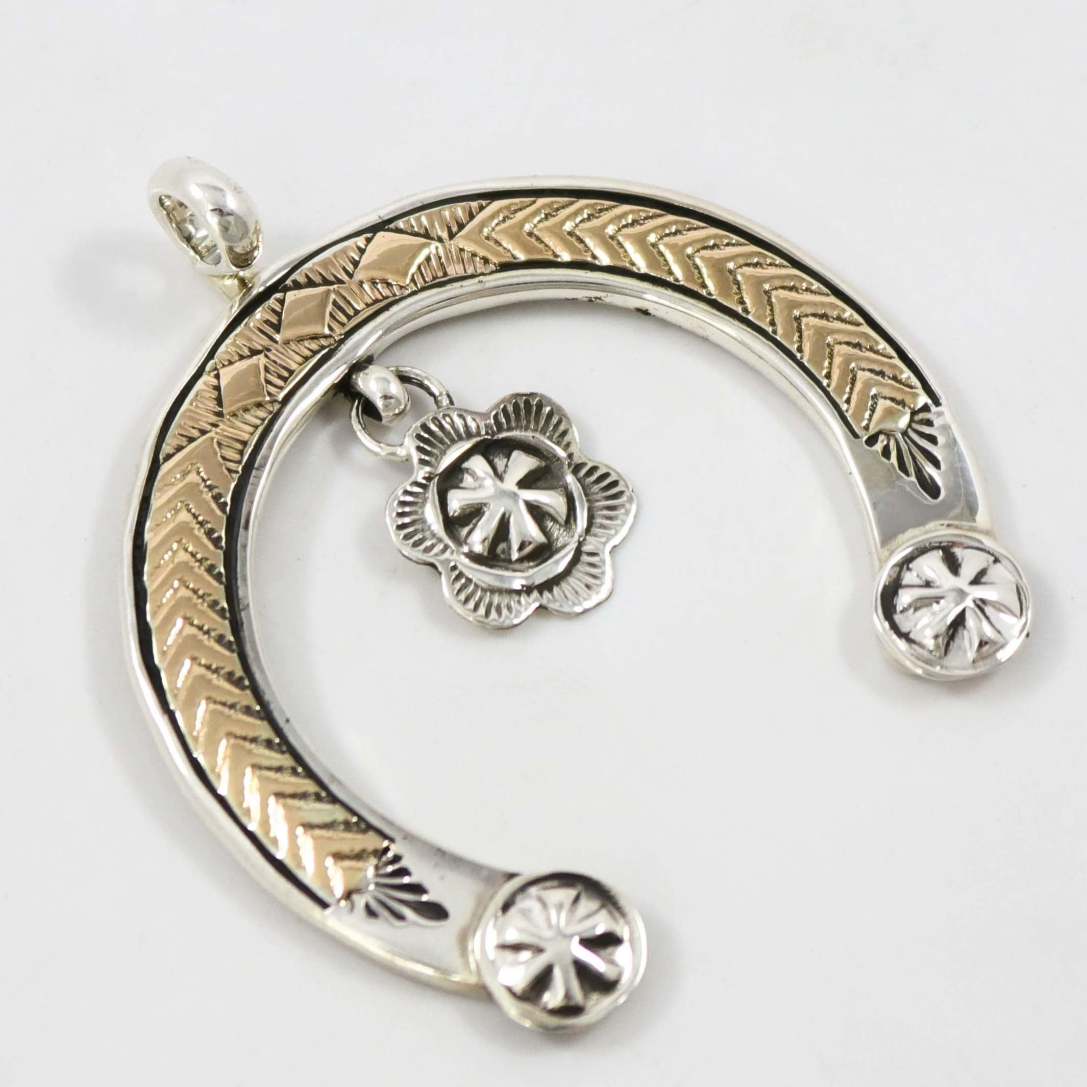Gold on Silver Naja Pendant - Image 2