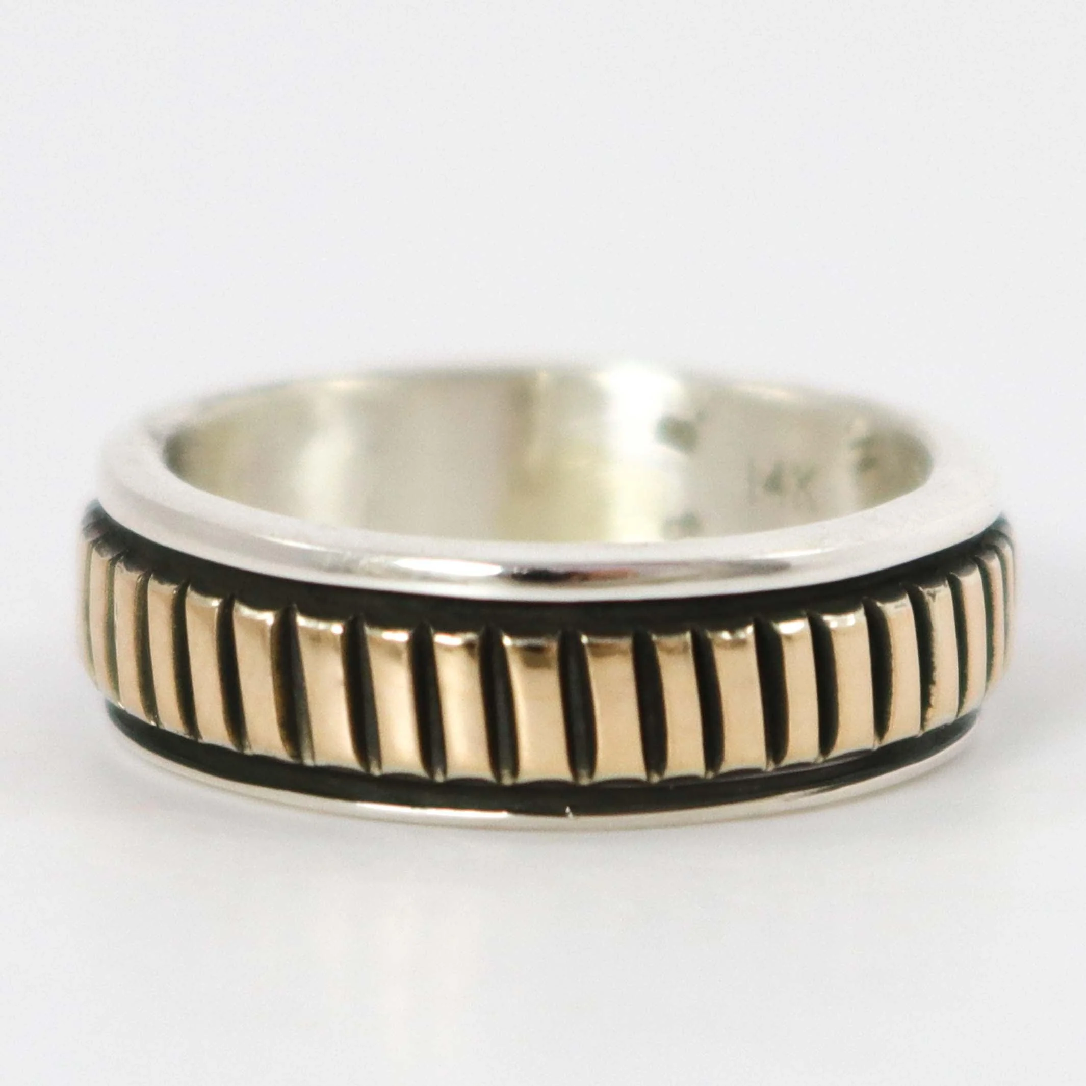 Gold on Silver Ring