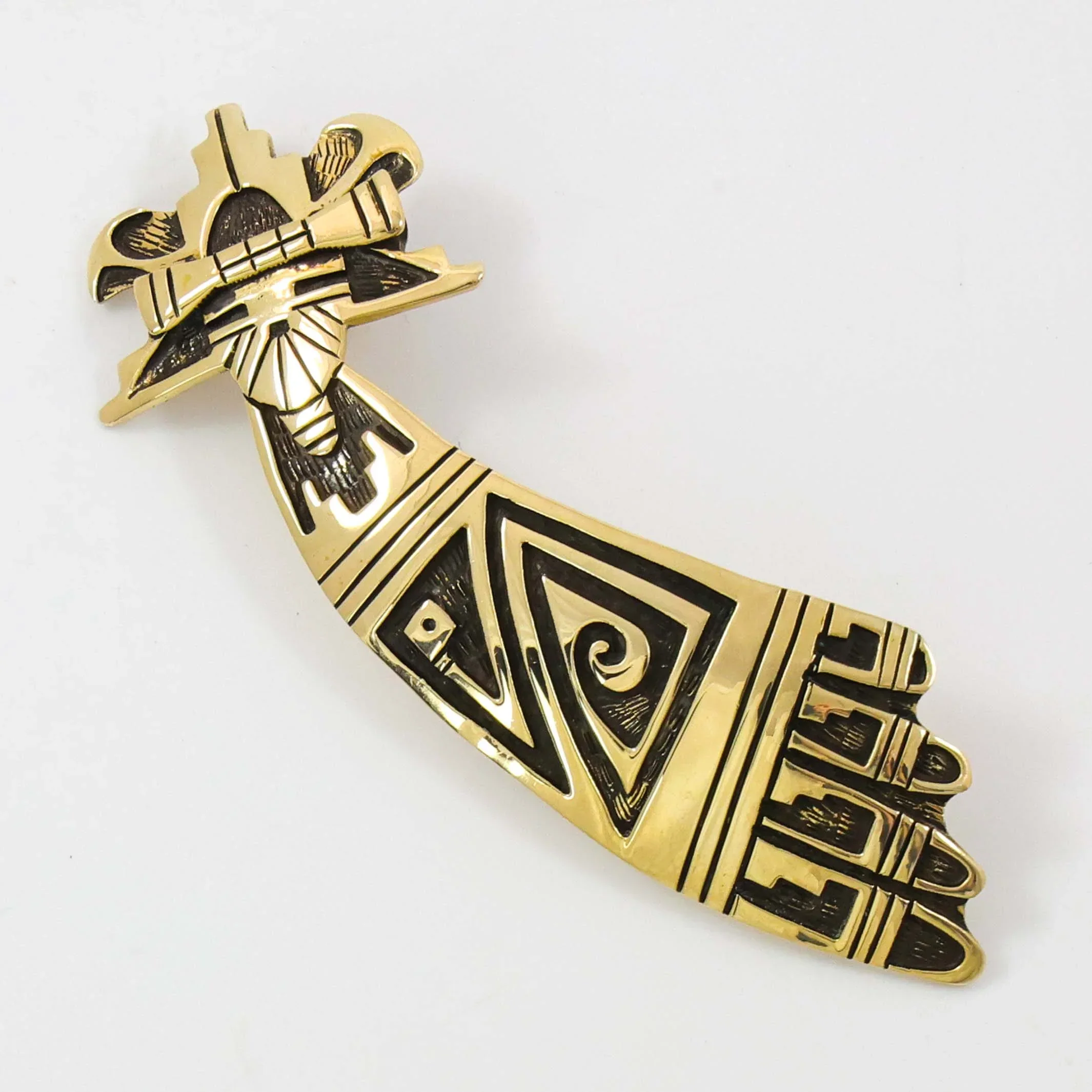 Gold Shalako Pin and Pendant - Image 2