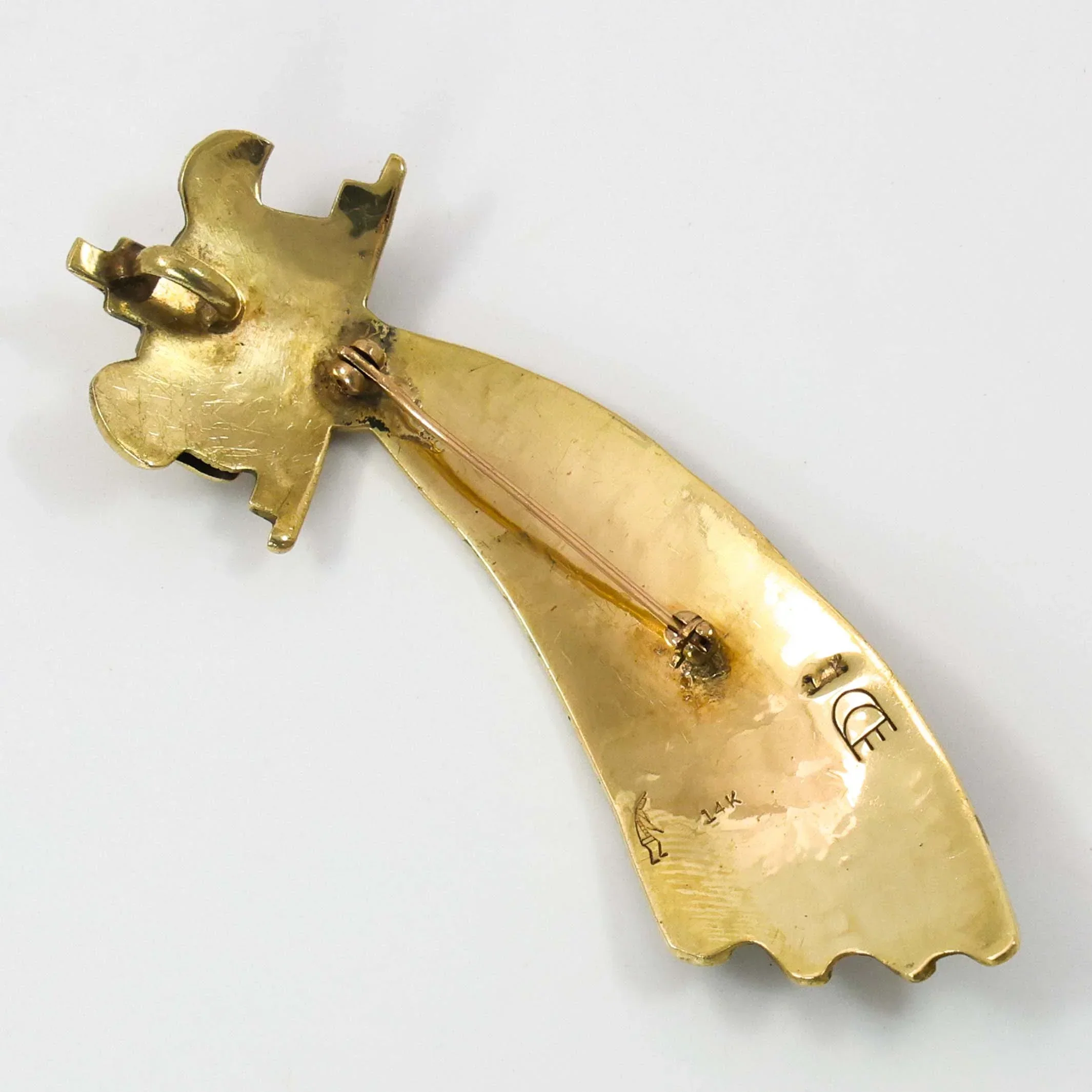 Gold Shalako Pin and Pendant - Image 3
