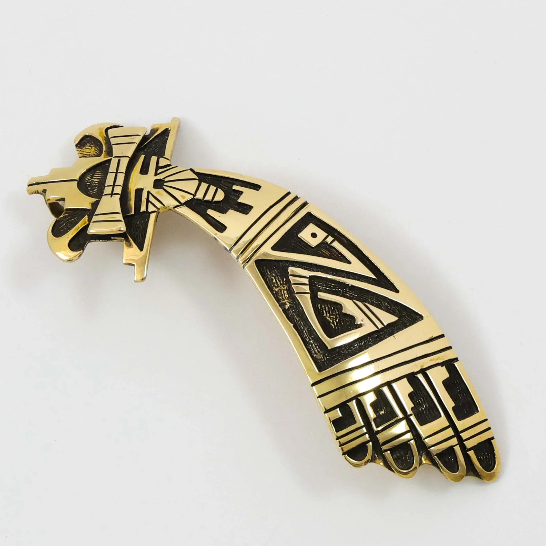 Gold Shalako Pin and Pendant - Image 2