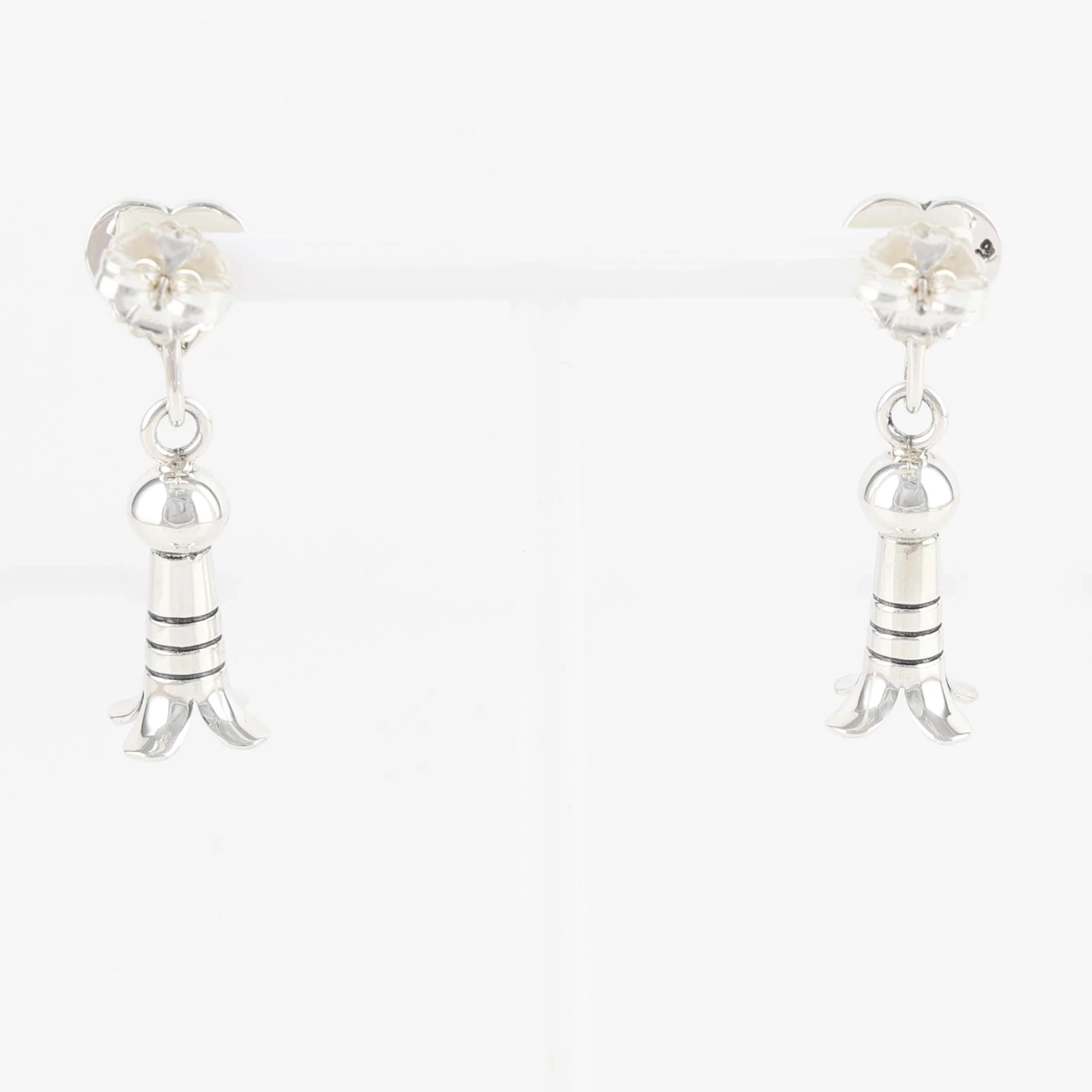 Heart Squash Blossom Earrings - Image 2