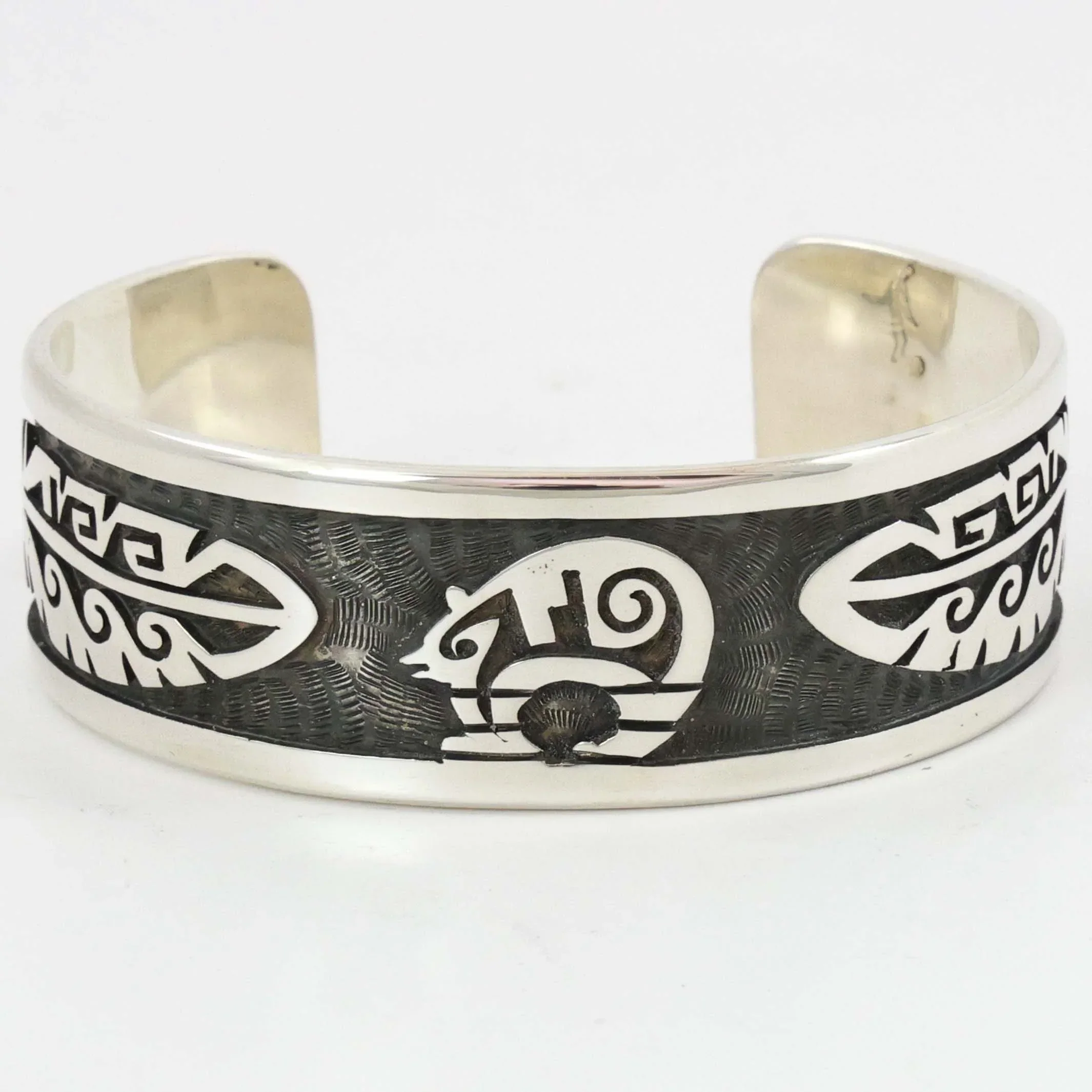 Hopi Bear and Feather Cuff - Image 2