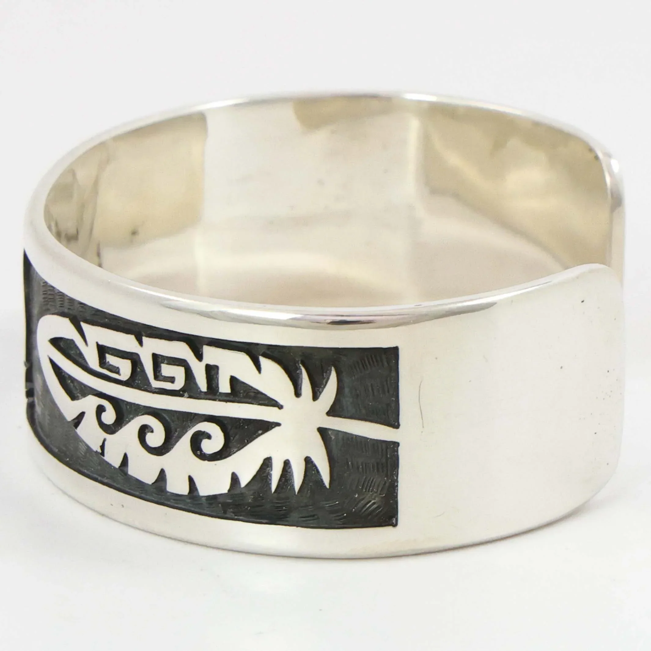 Hopi Bear and Feather Cuff - Image 4