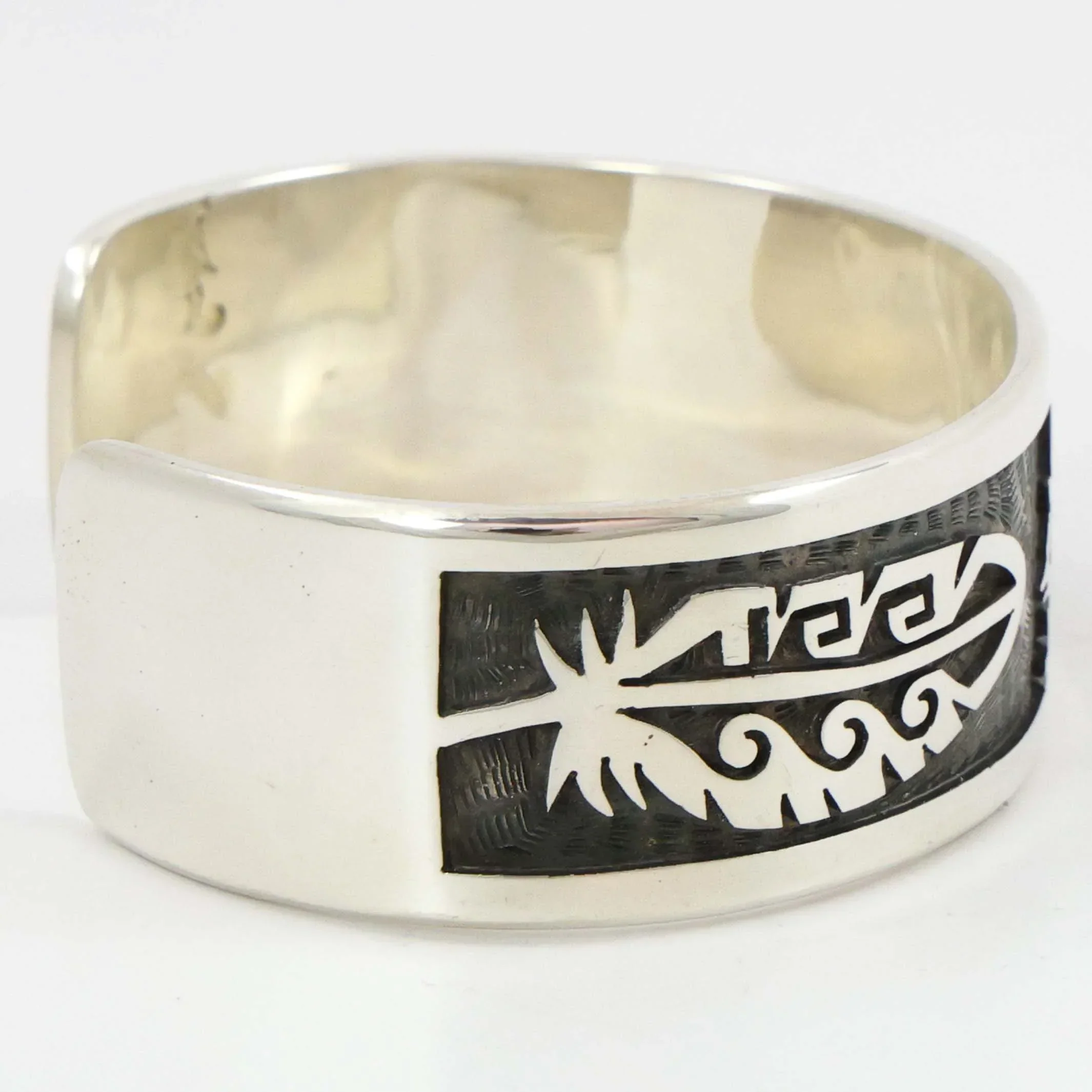 Hopi Bear and Feather Cuff - Image 5